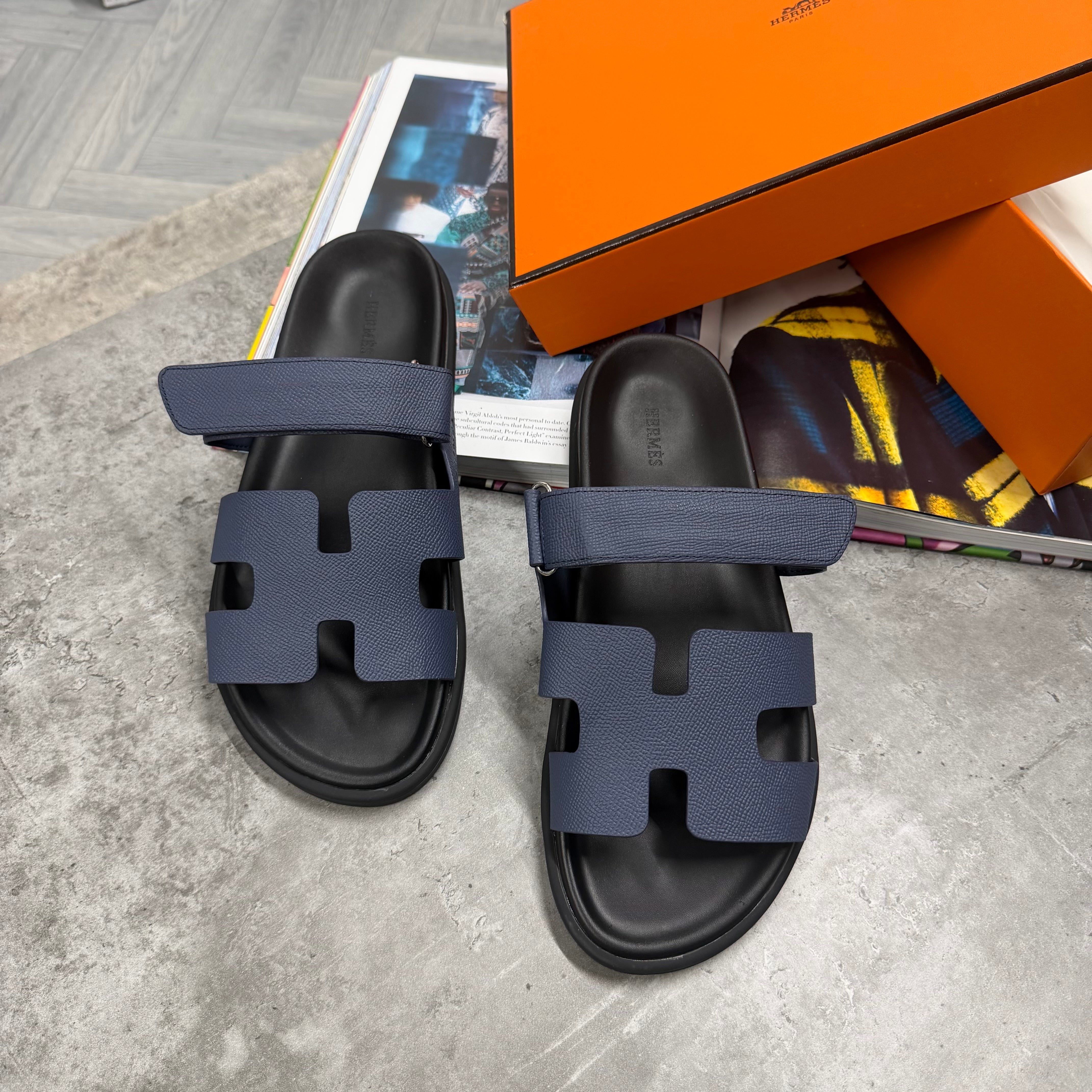 H STRAP SLIDES - BLUE