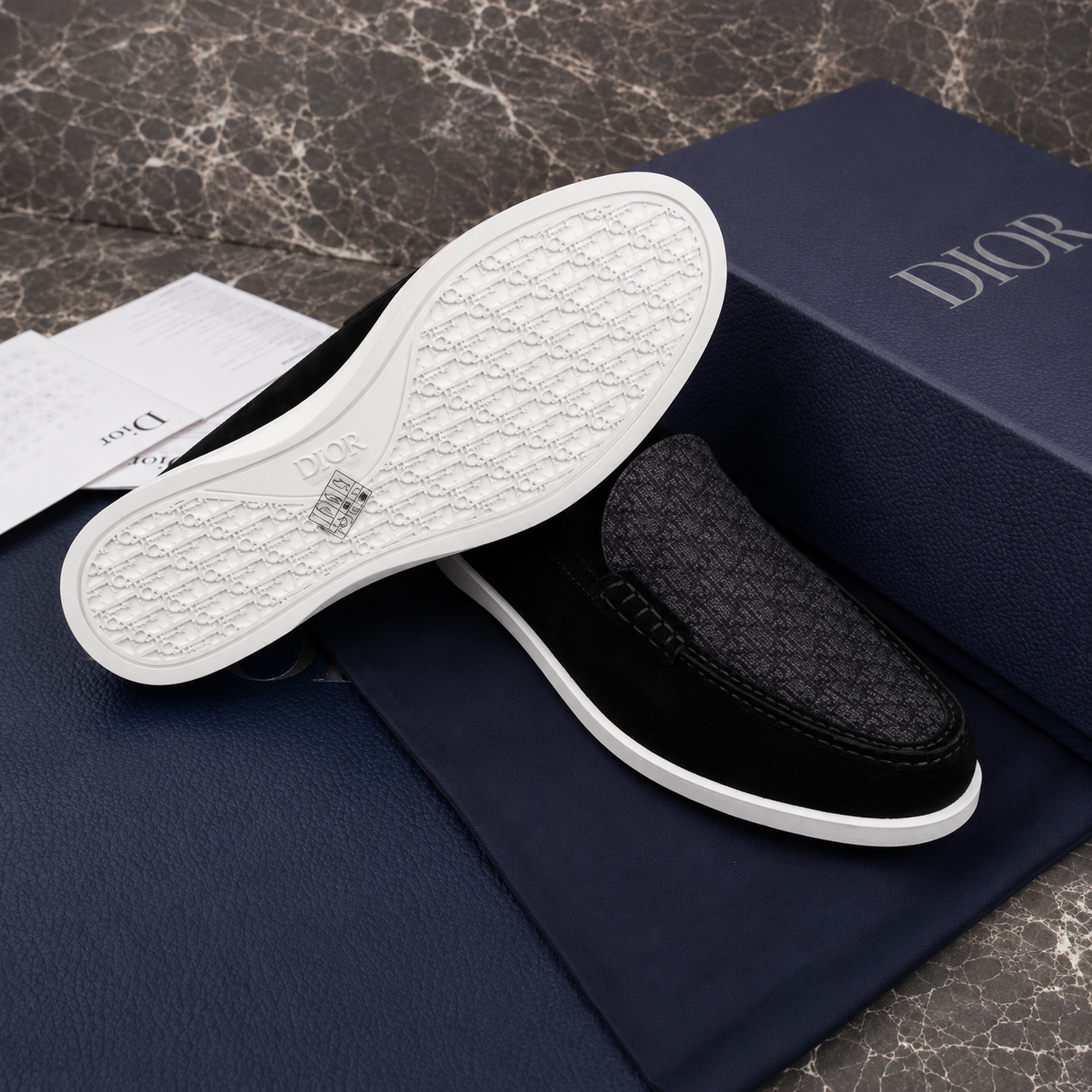 (PRE ORDER) CD OBLIQUE LOAFER - BLACK