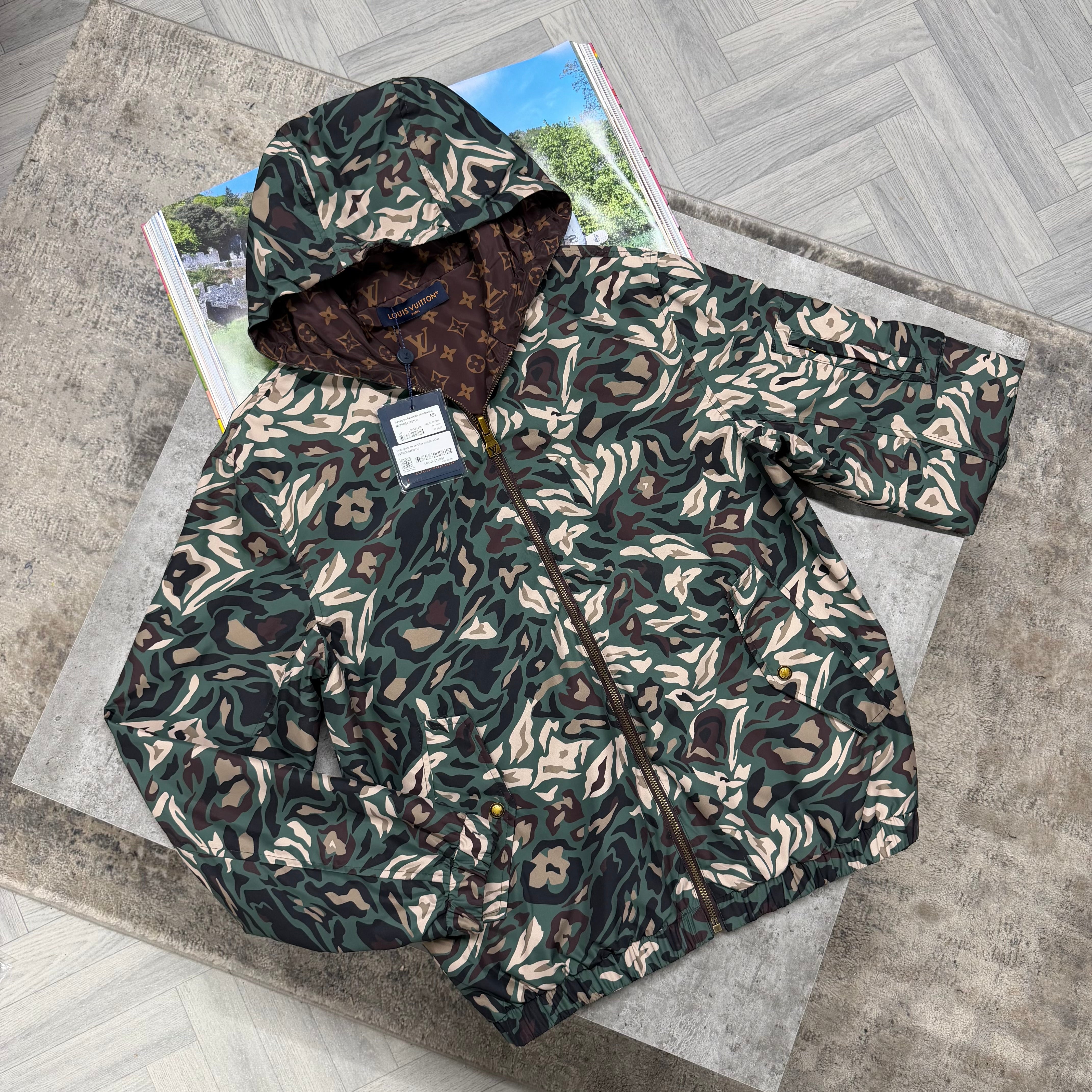 LVE REVERSIBLE JACKET - FOREST GREEN / BROWN