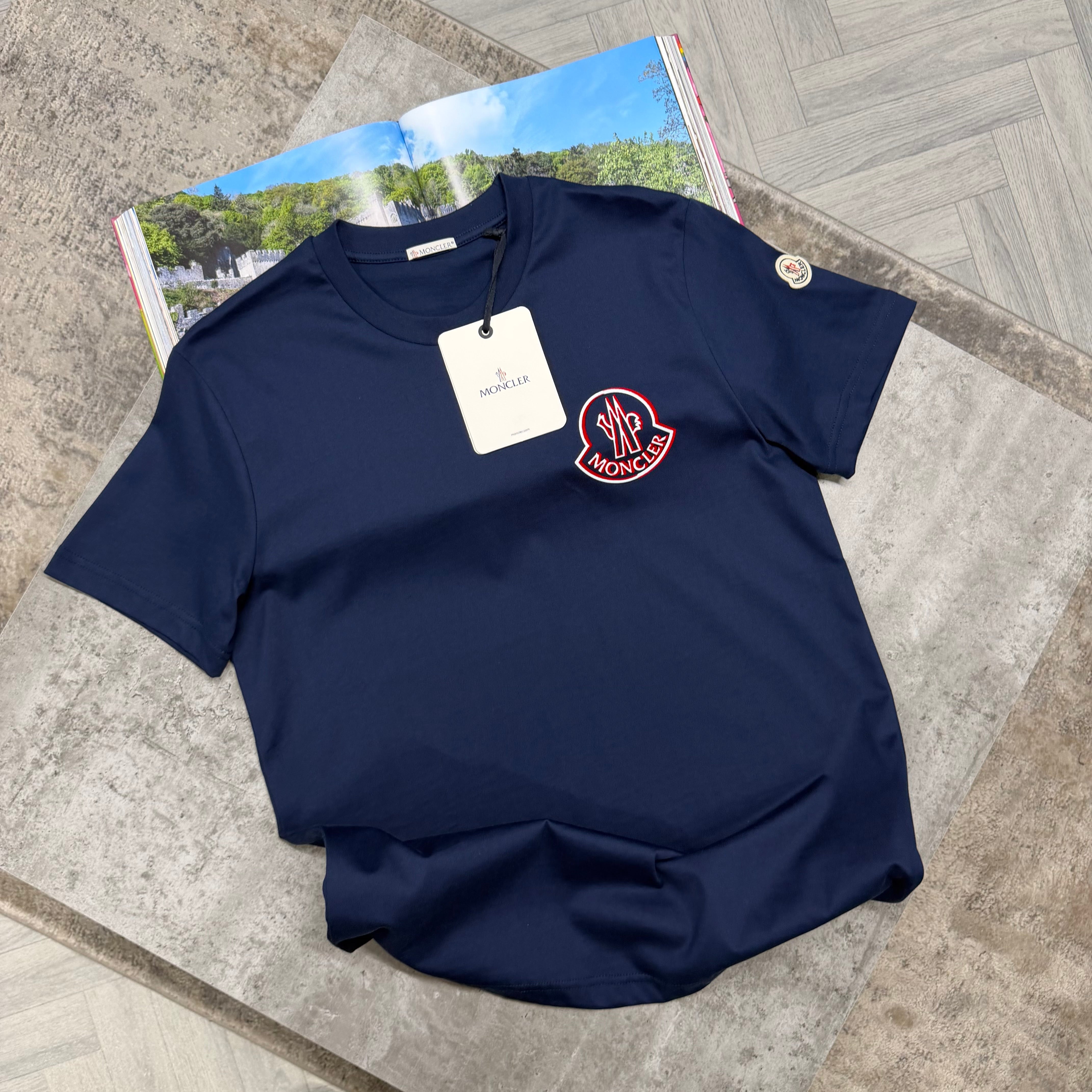 MNCLR BIG LOGO T SHIRT - INDIGO