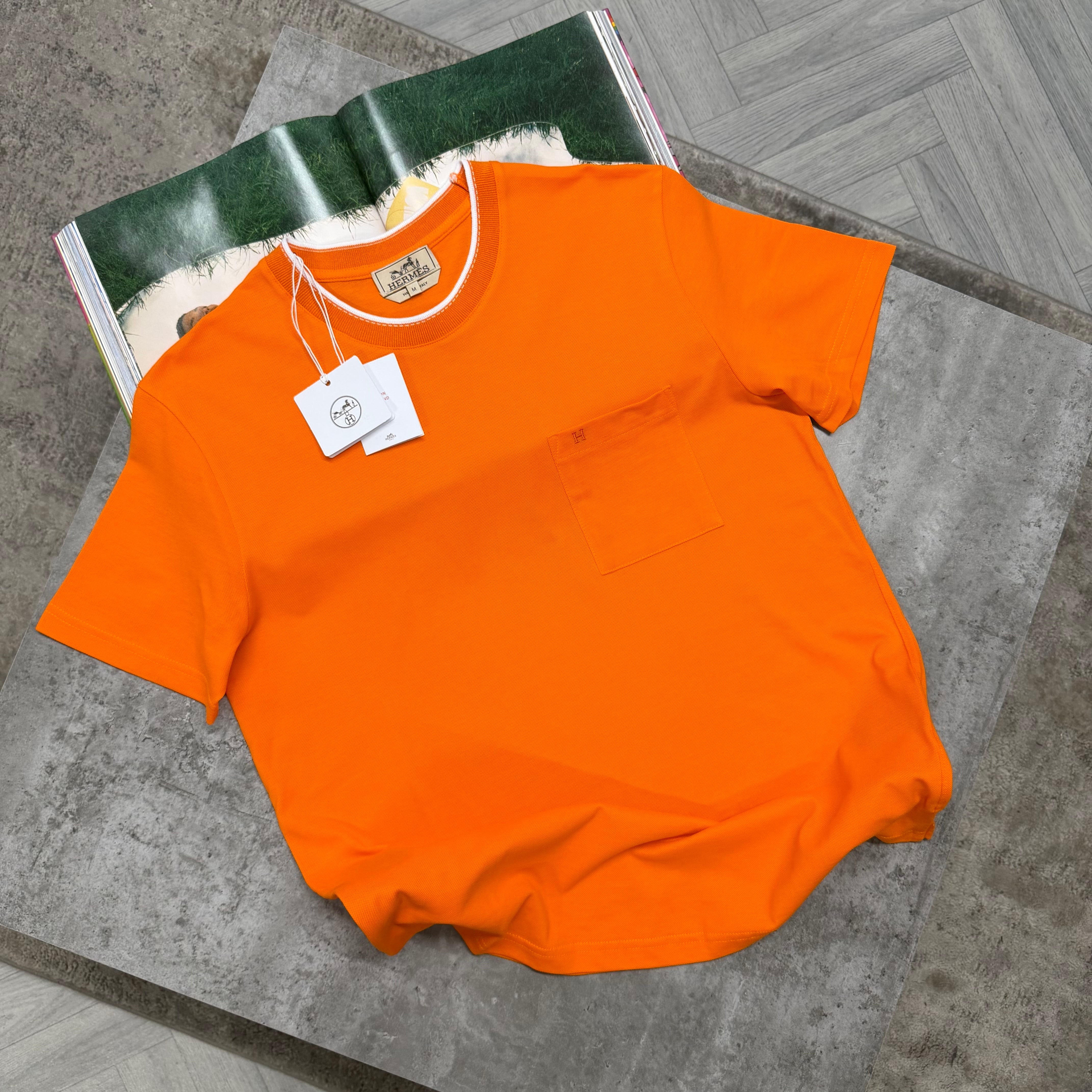 H PIQURES T SHIRT - ORANGE
