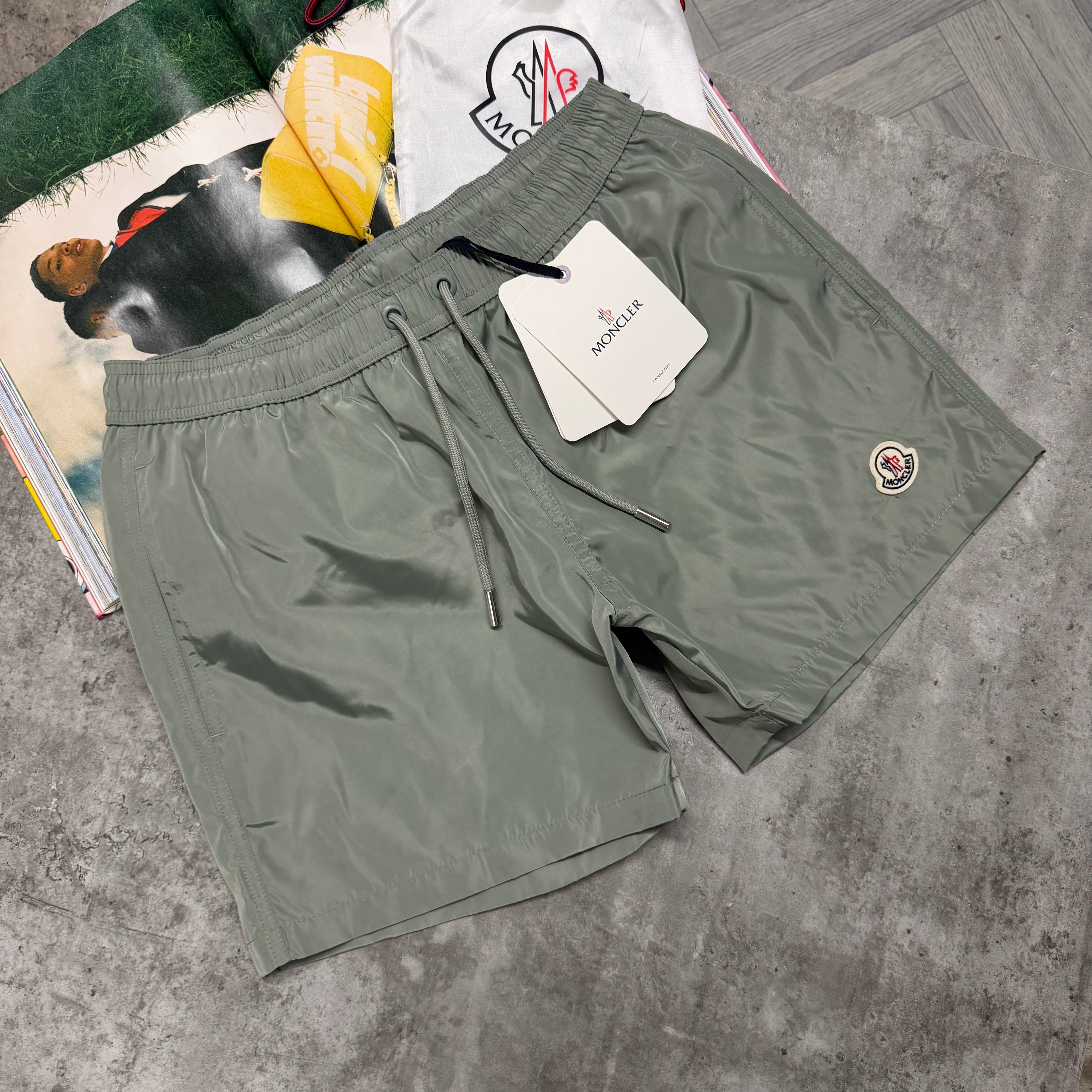 MNCLR BAGGED SWIMS - ALMOND GREEN