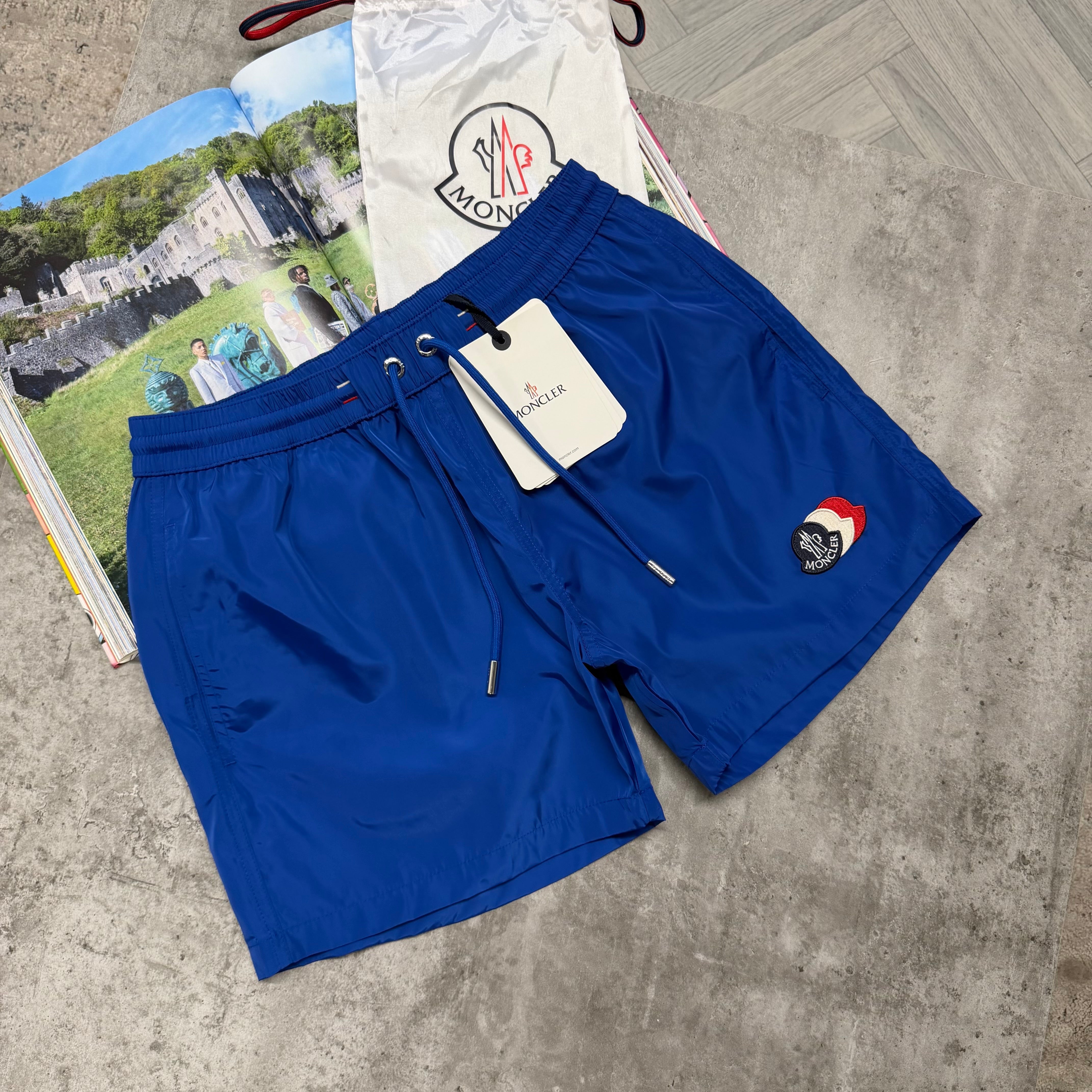 MNCLR TRIPLE LOGO SWIMS - ROYAL BLUE