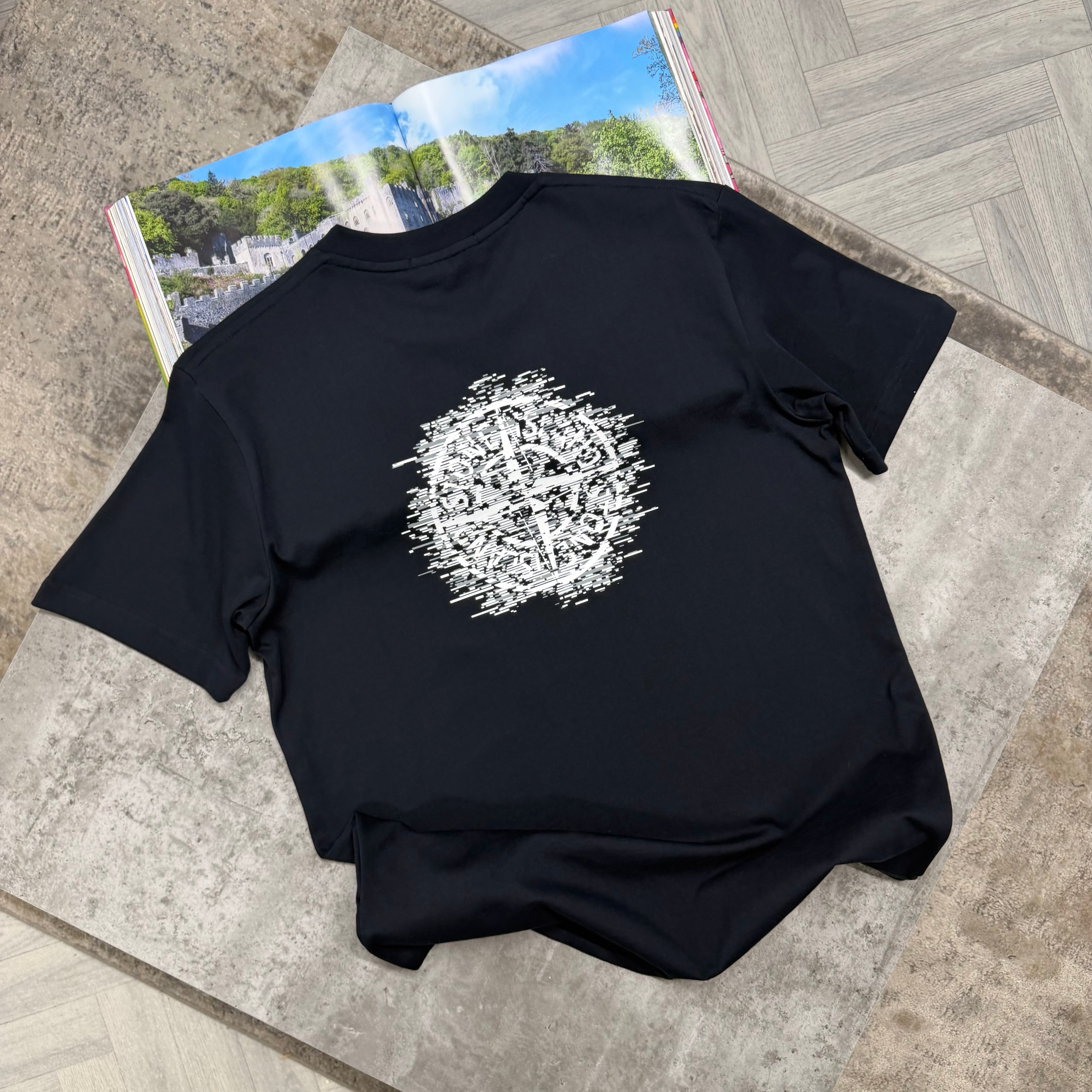 SI BLURR COMPASS T SHIRT - NAVY