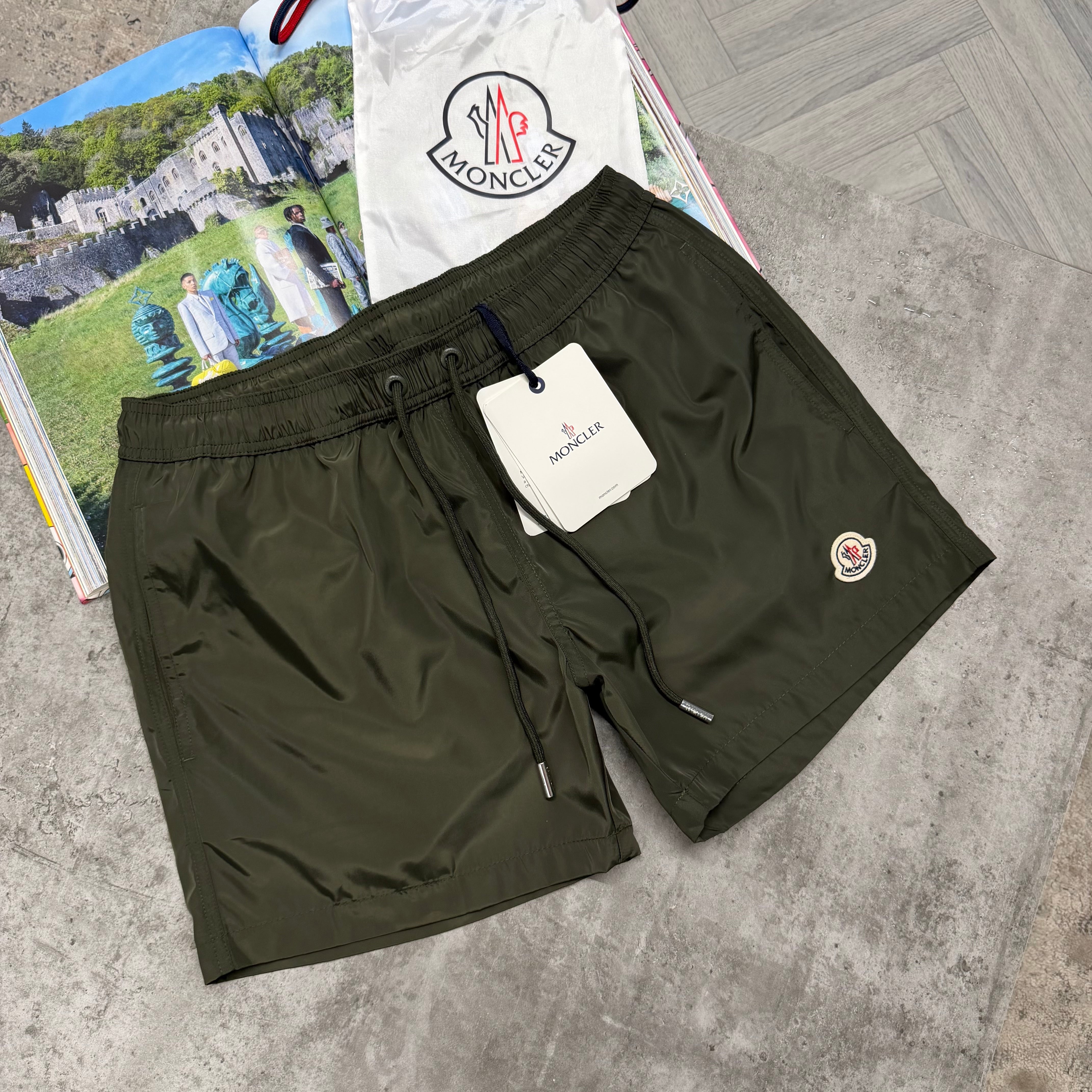 MNCLR BAGGED SWIMS - KHAKI