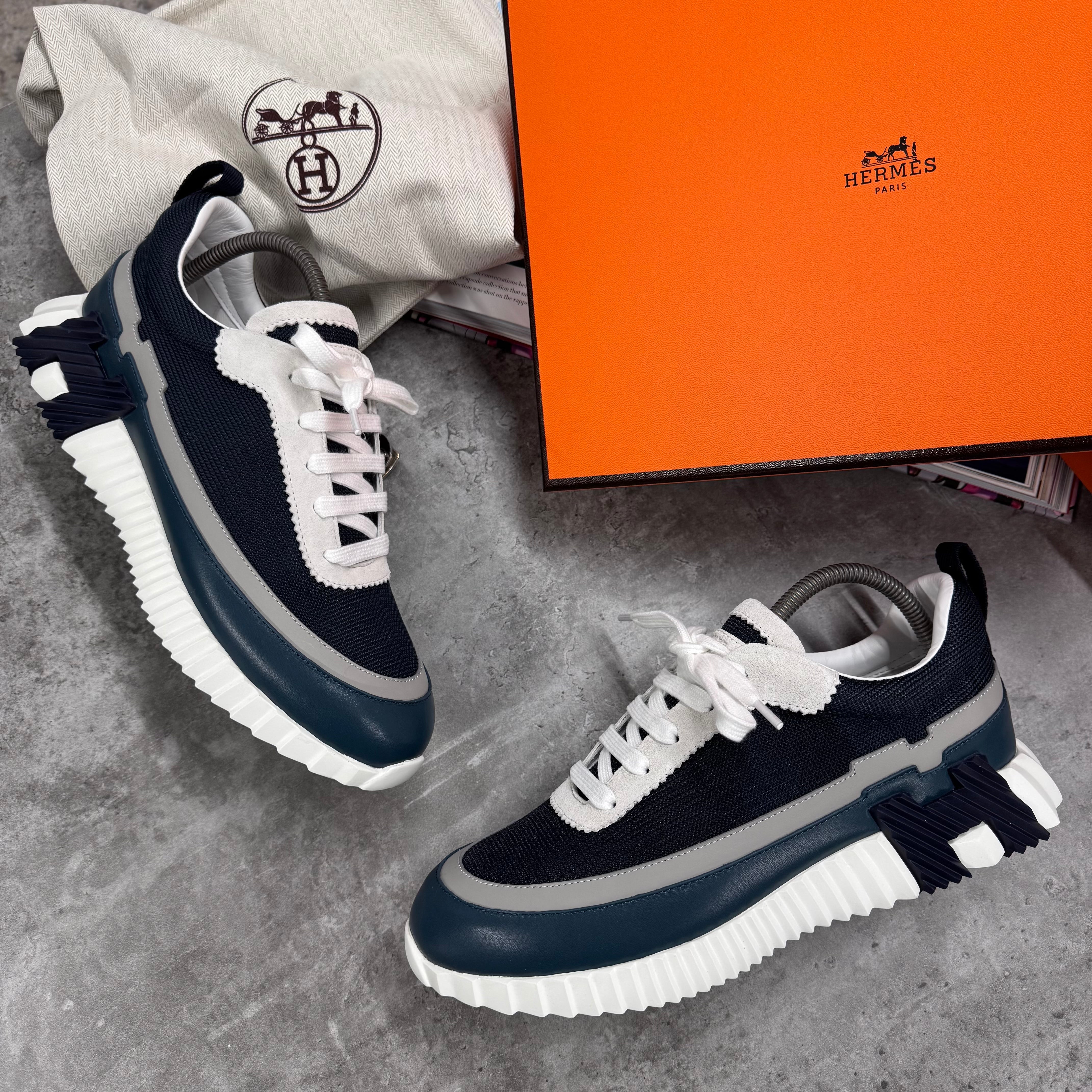 (PRE ORDER) H TRAINERS - BLACK / BLUE
