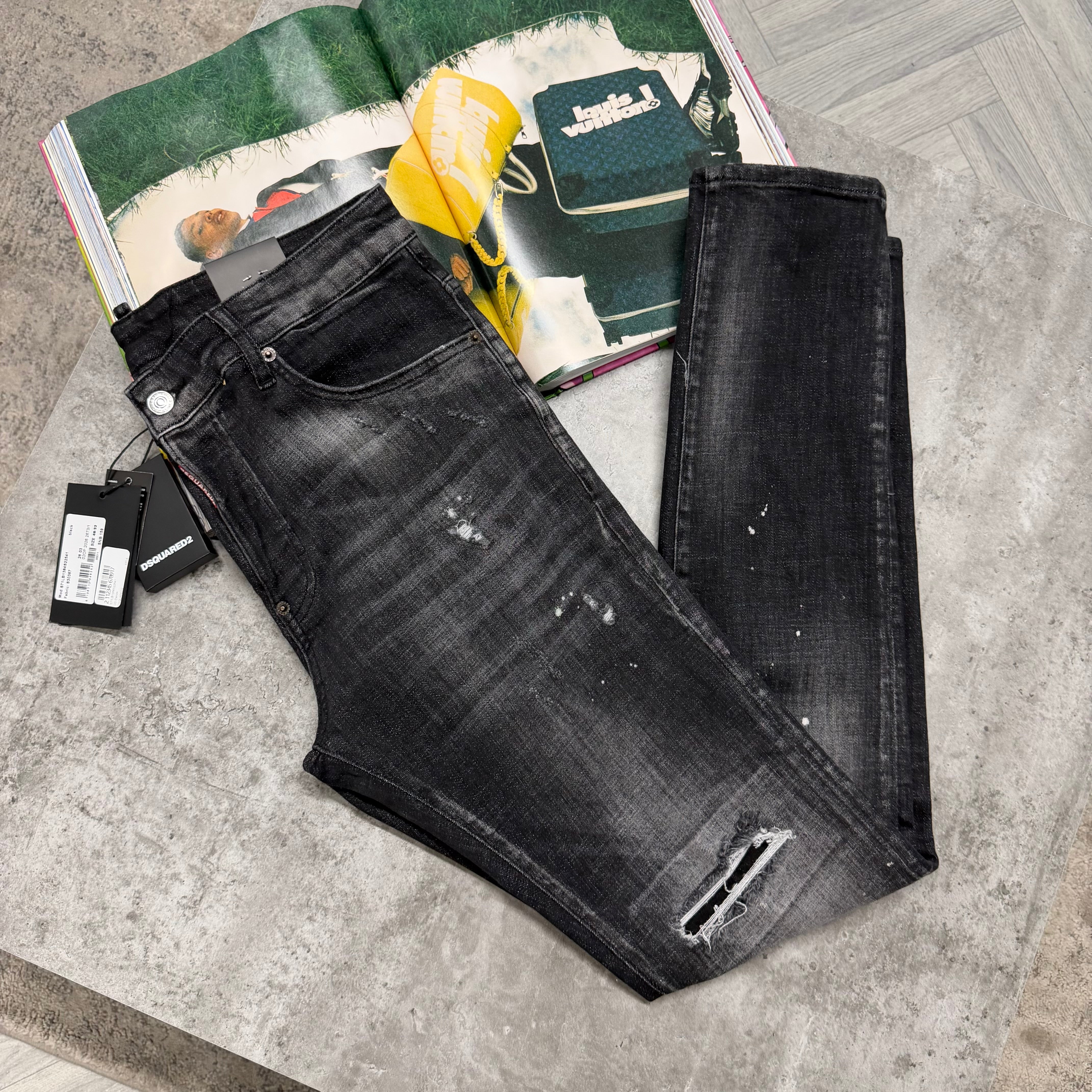 DSQ JEANS - BLACK