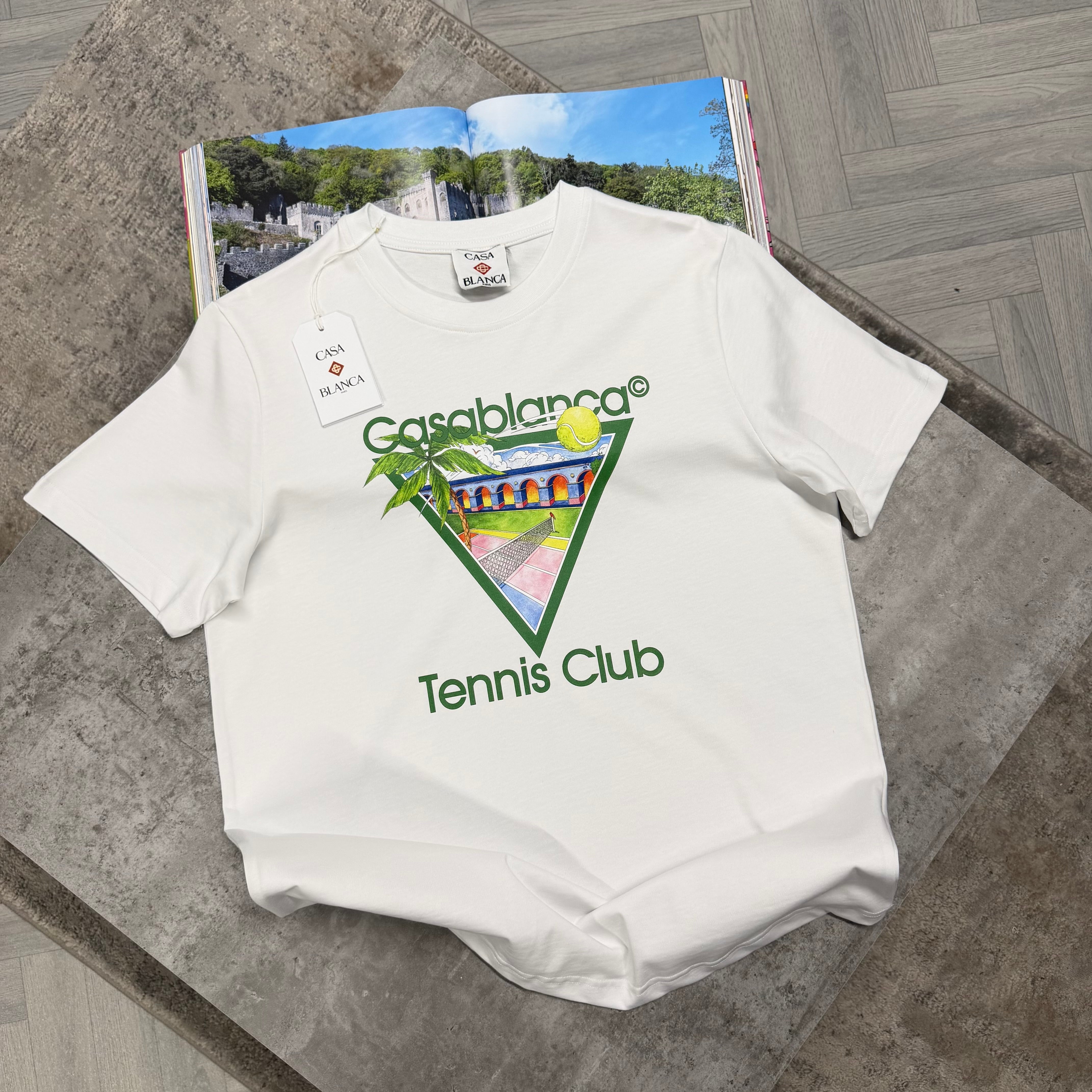 CB TENNIS CLUB T SHIRT - WHITE