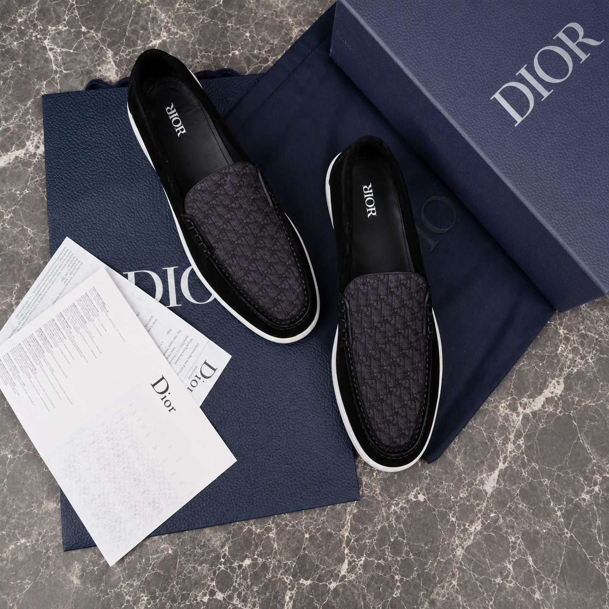 (PRE ORDER) CD OBLIQUE LOAFER - BLACK