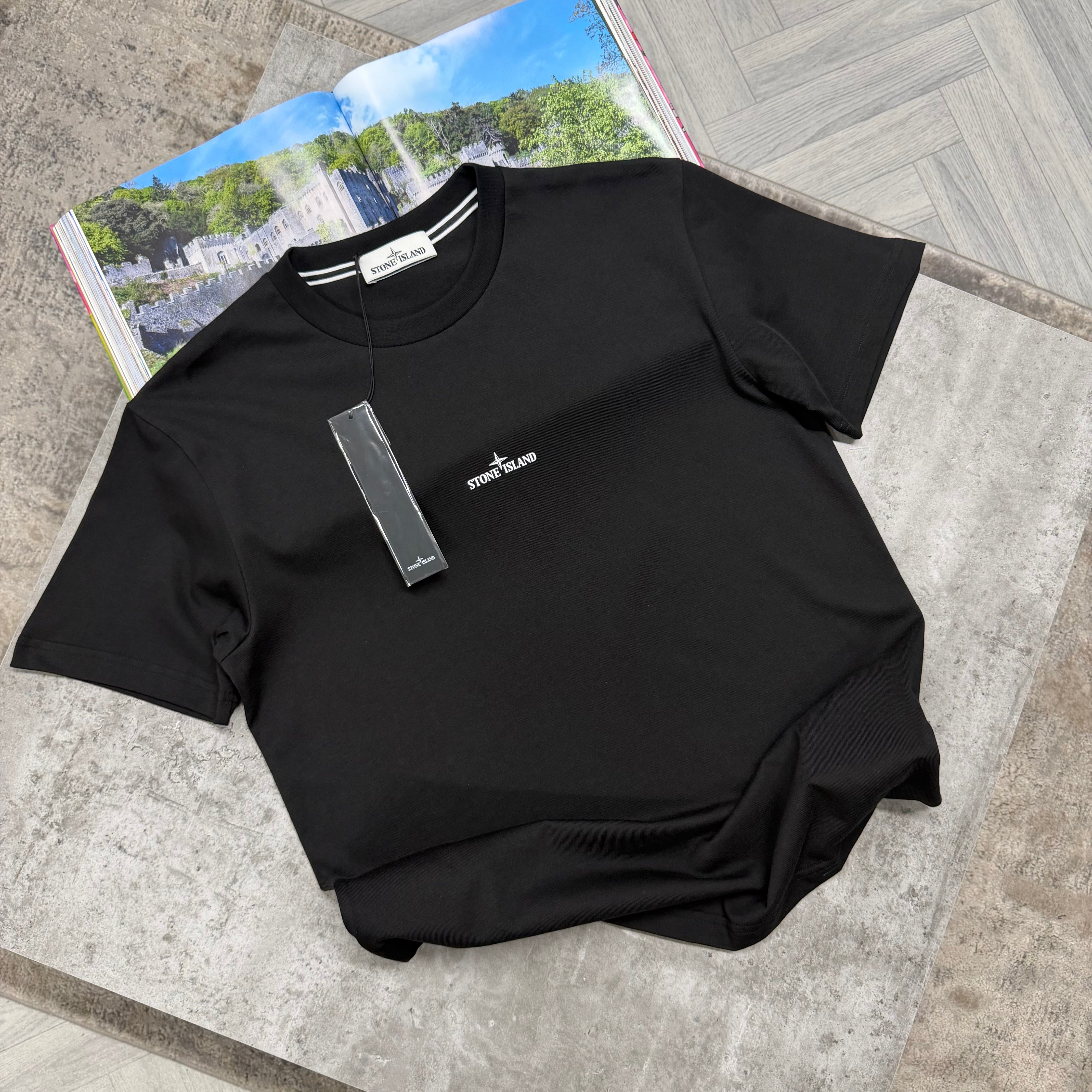 SI BLURR COMPASS T SHIRT - BLACK