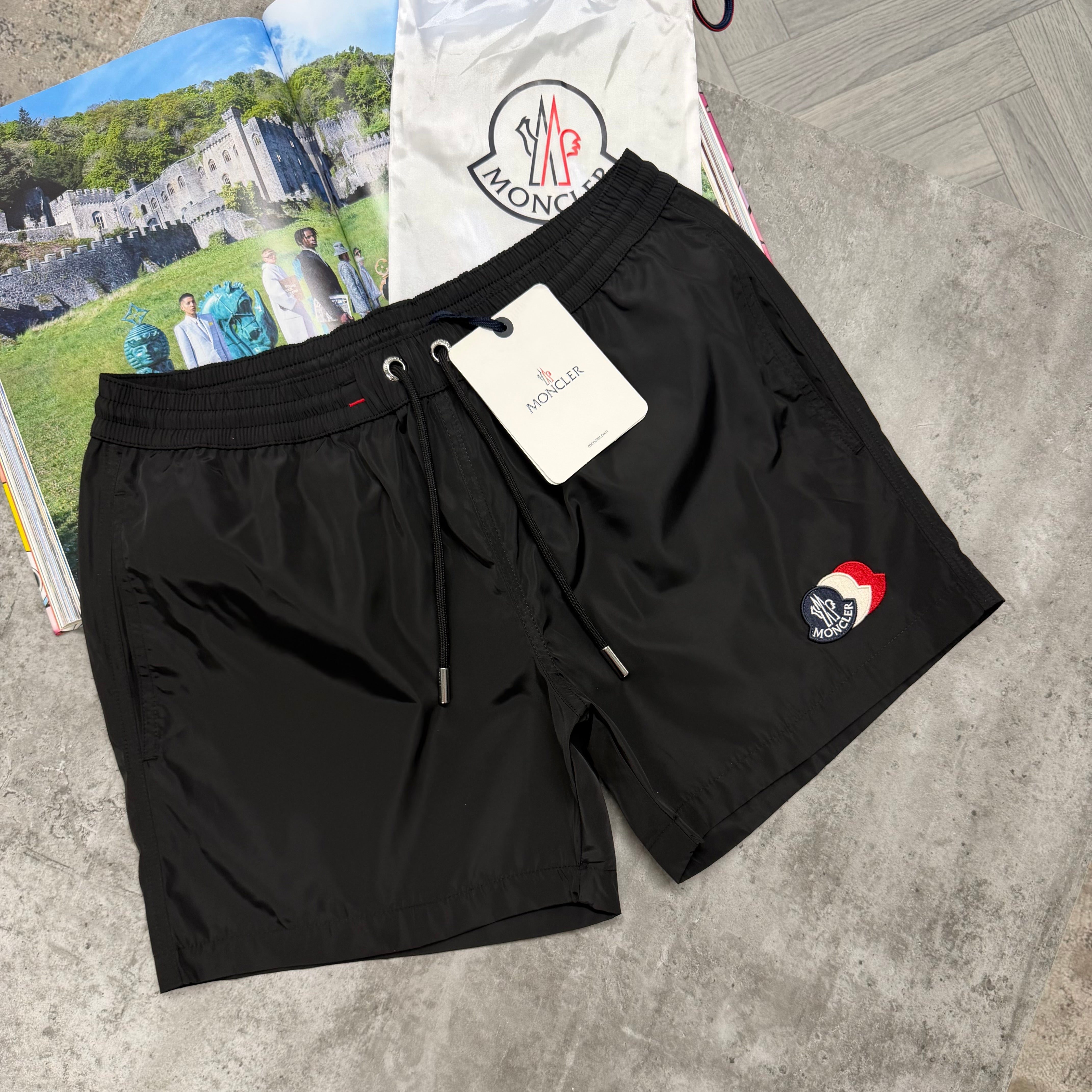 MNCLR TRIPLE LOGO SWIMS - BLACK