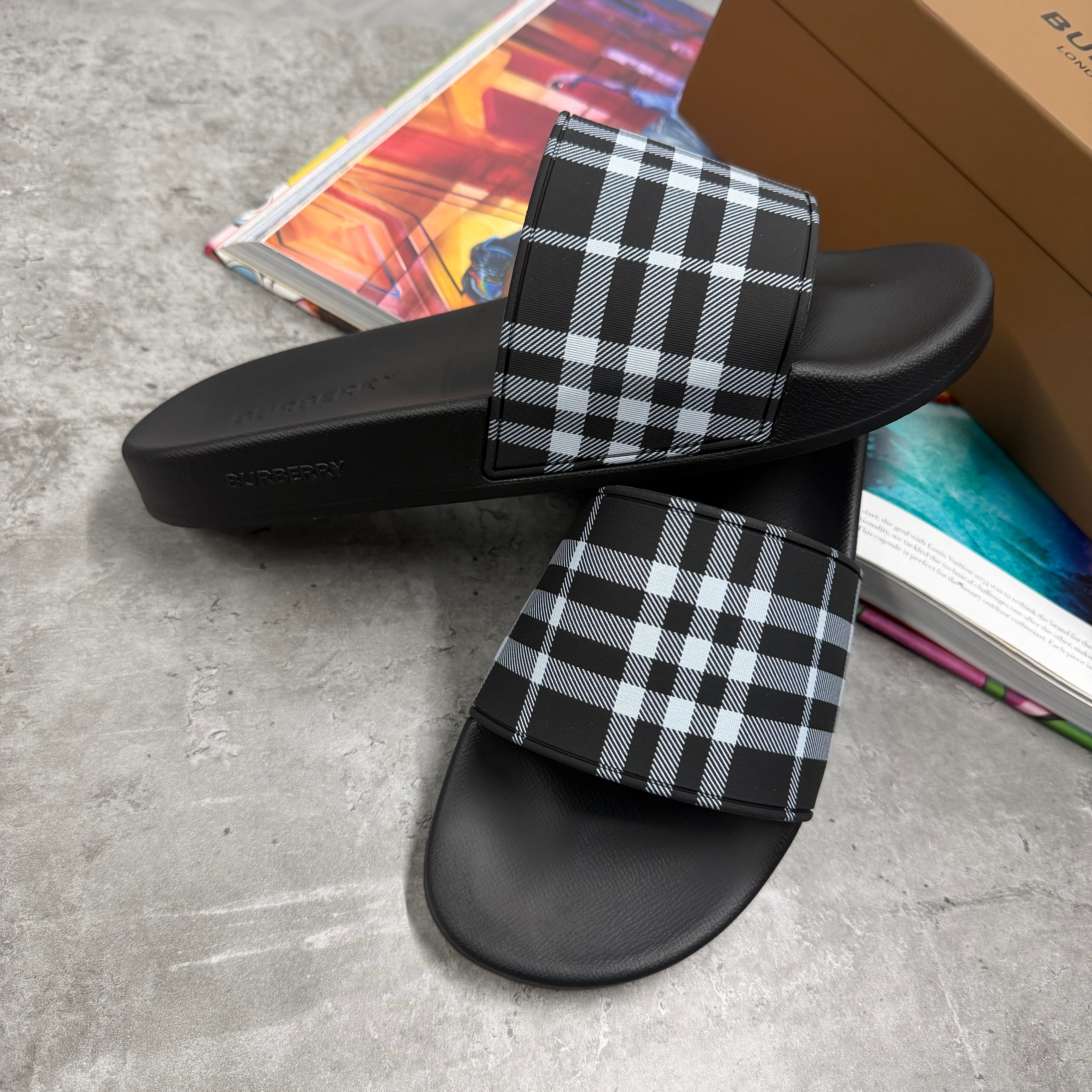BBR SLIDES - BLACK / GREY