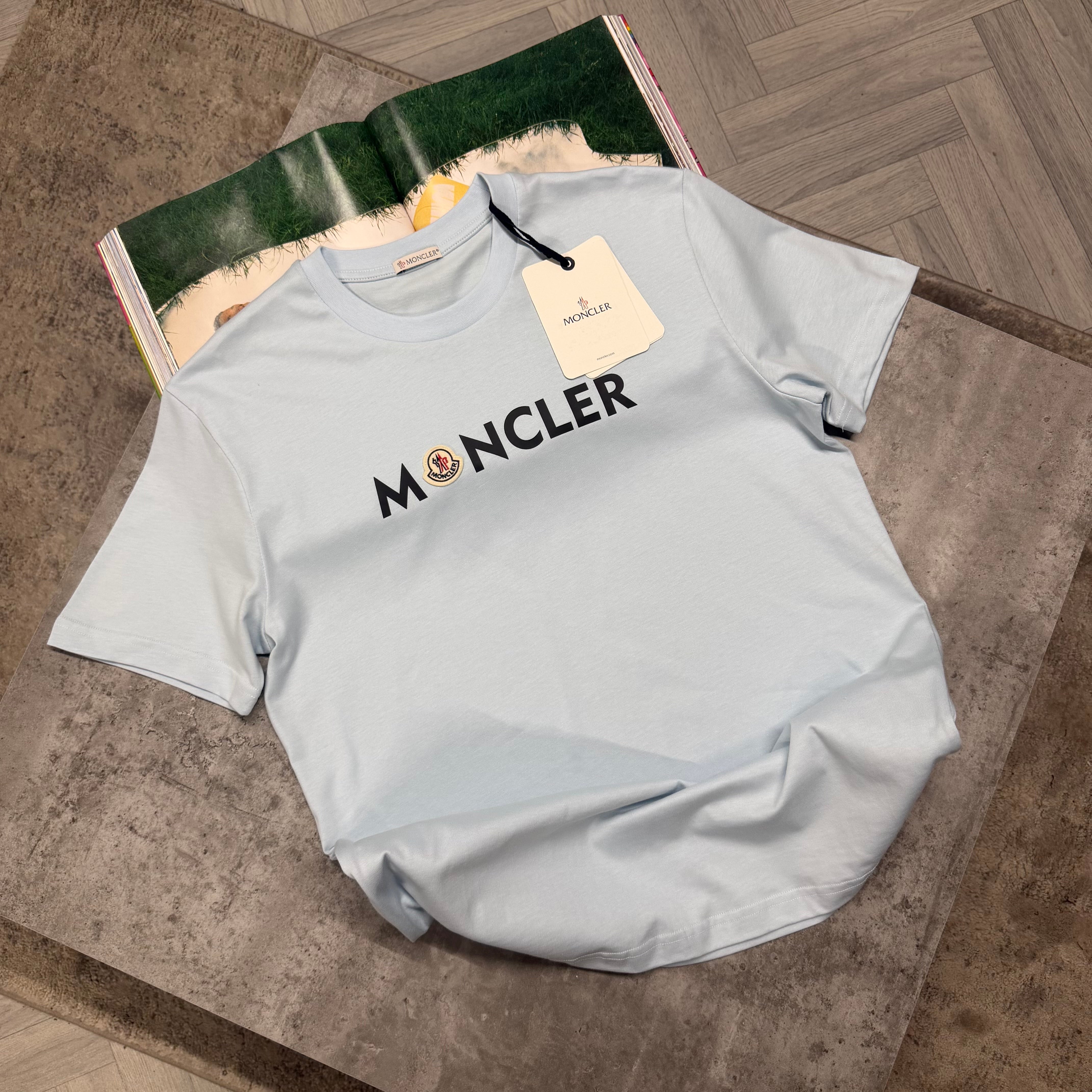 MNCLR LOGO T SHIRT - SKY BLUE