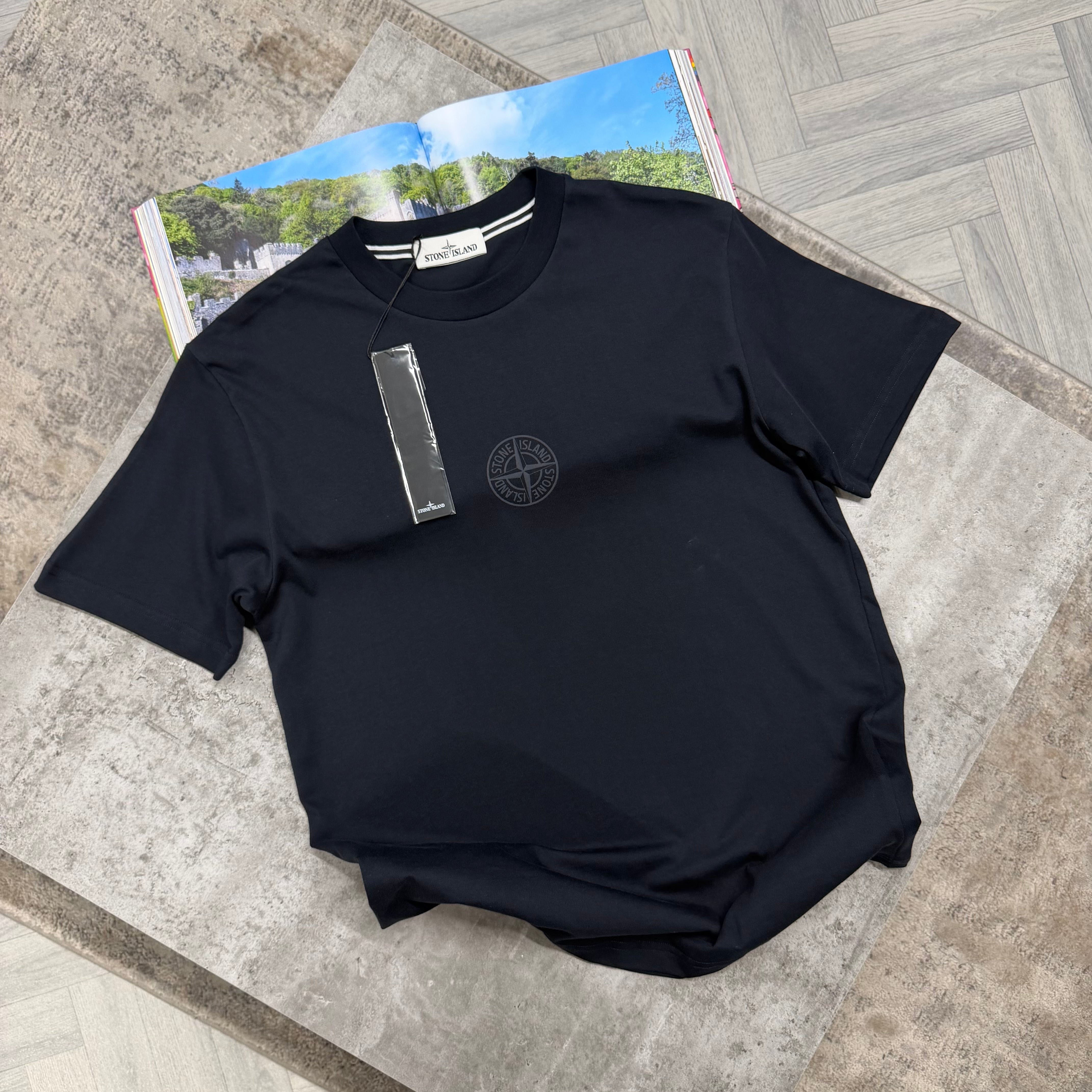 SI CENTRE COMPASS T SHIRT - NAVY