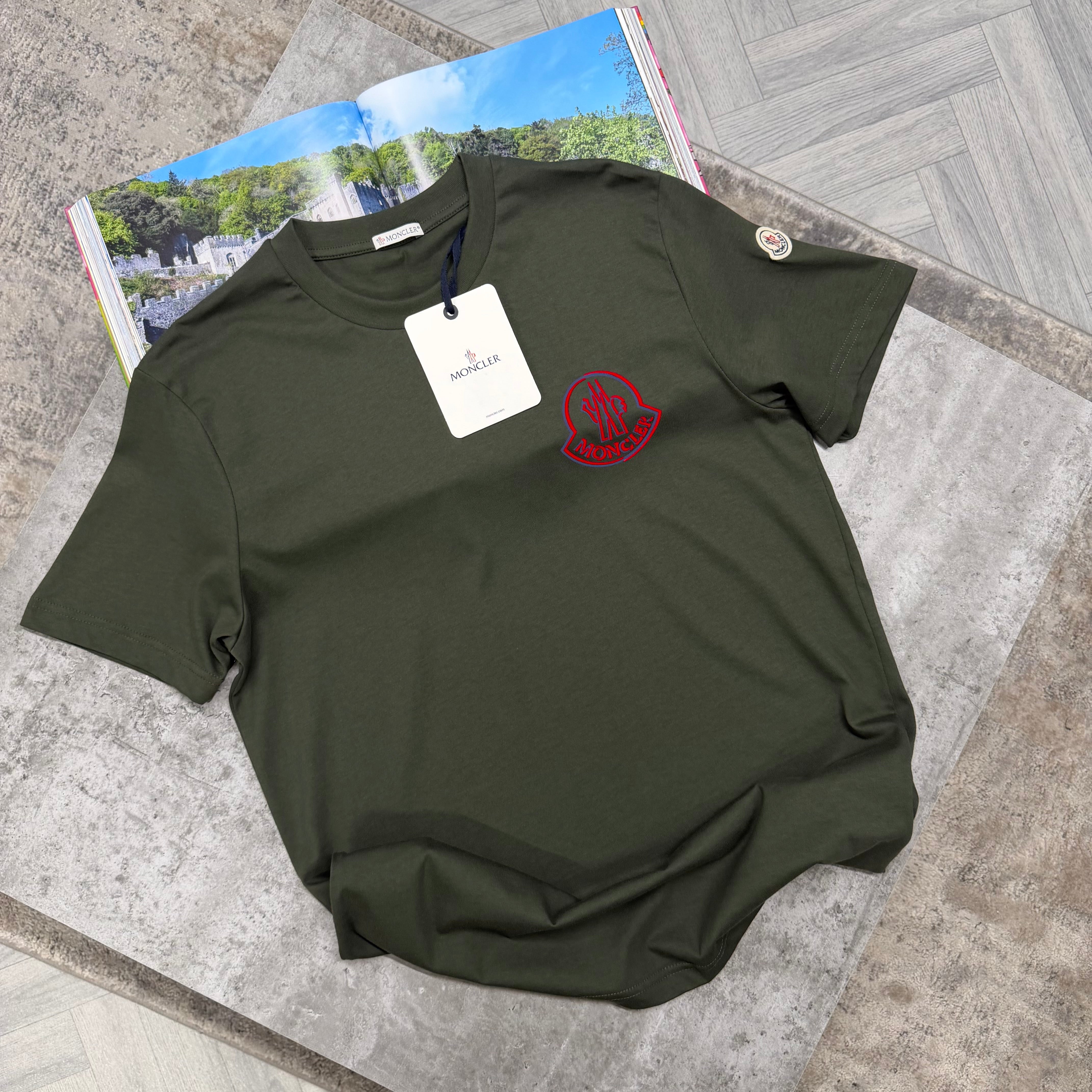 MNCLR BIG LOGO T SHIRT - OLIVE GREEN