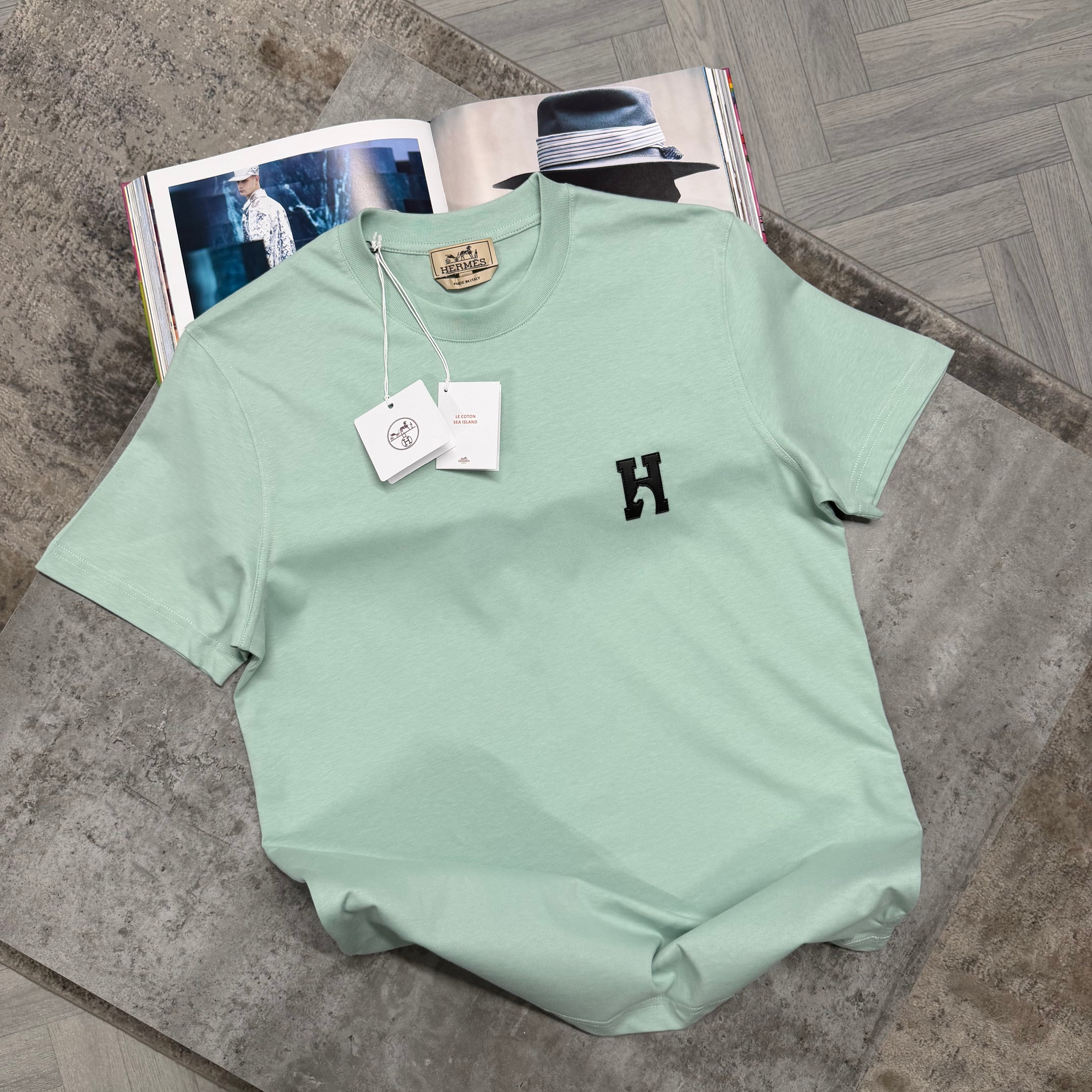H LOGO T SHIRT - MINT