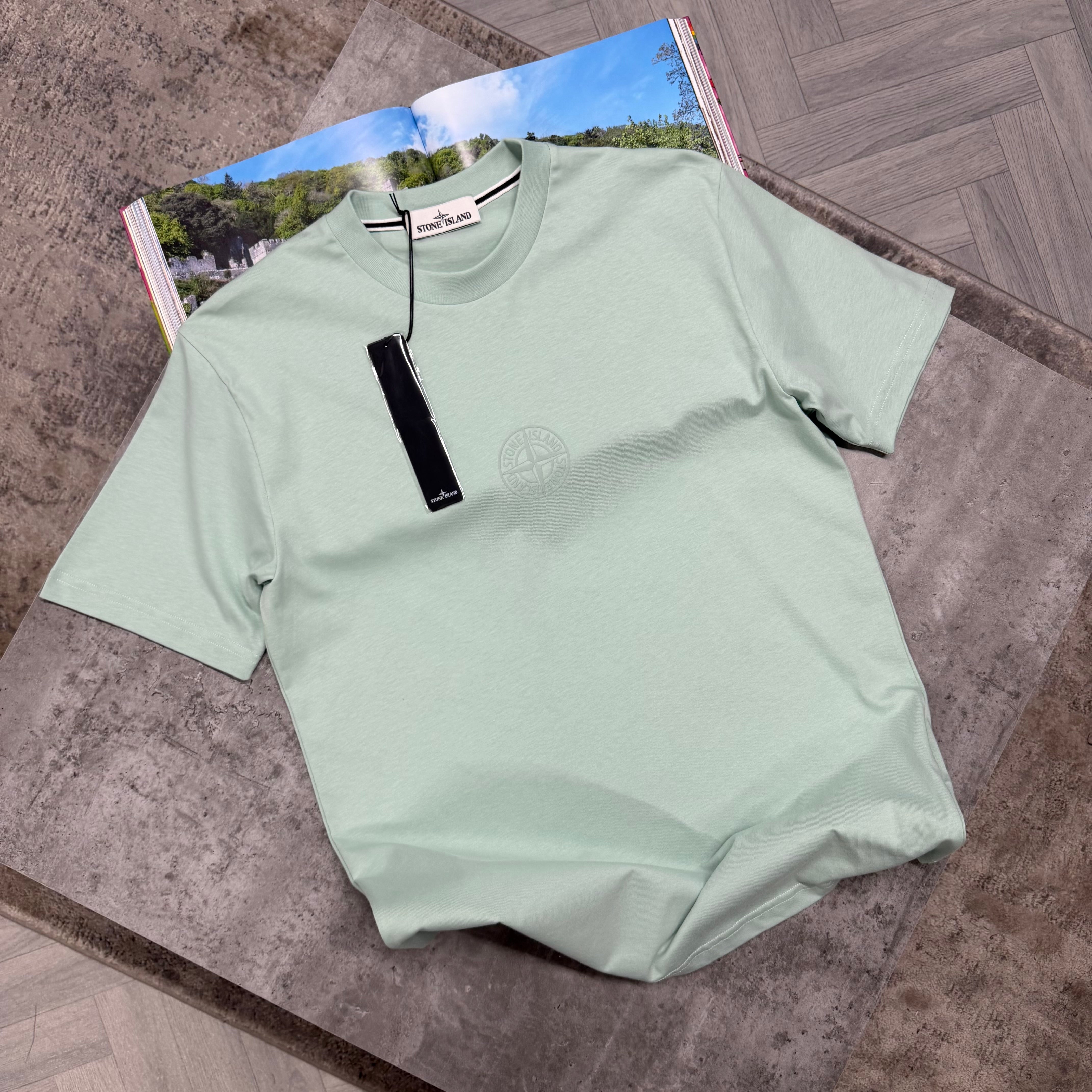 SI CENTRE COMPASS T SHIRT - LIME