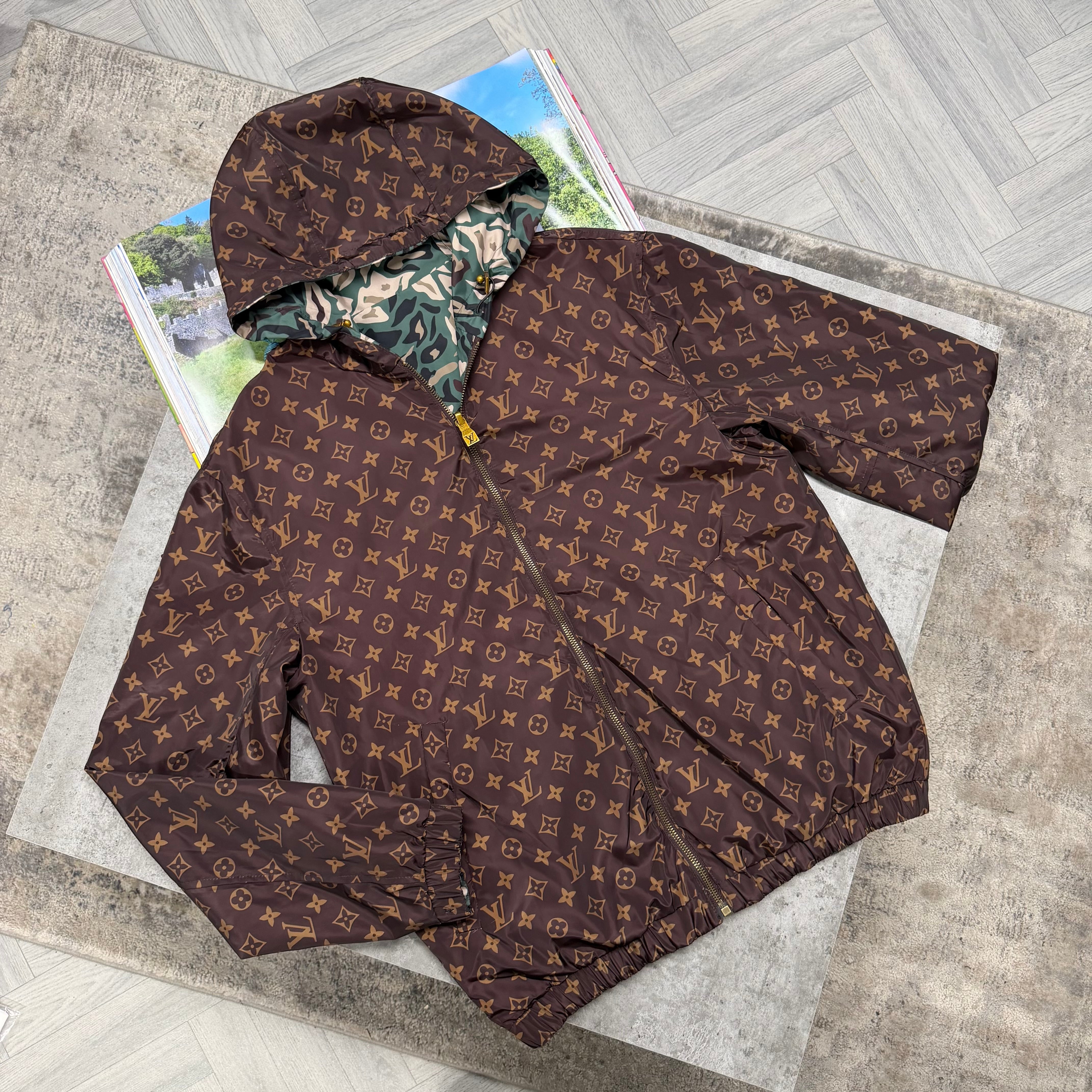 LVE REVERSIBLE JACKET - FOREST GREEN / BROWN