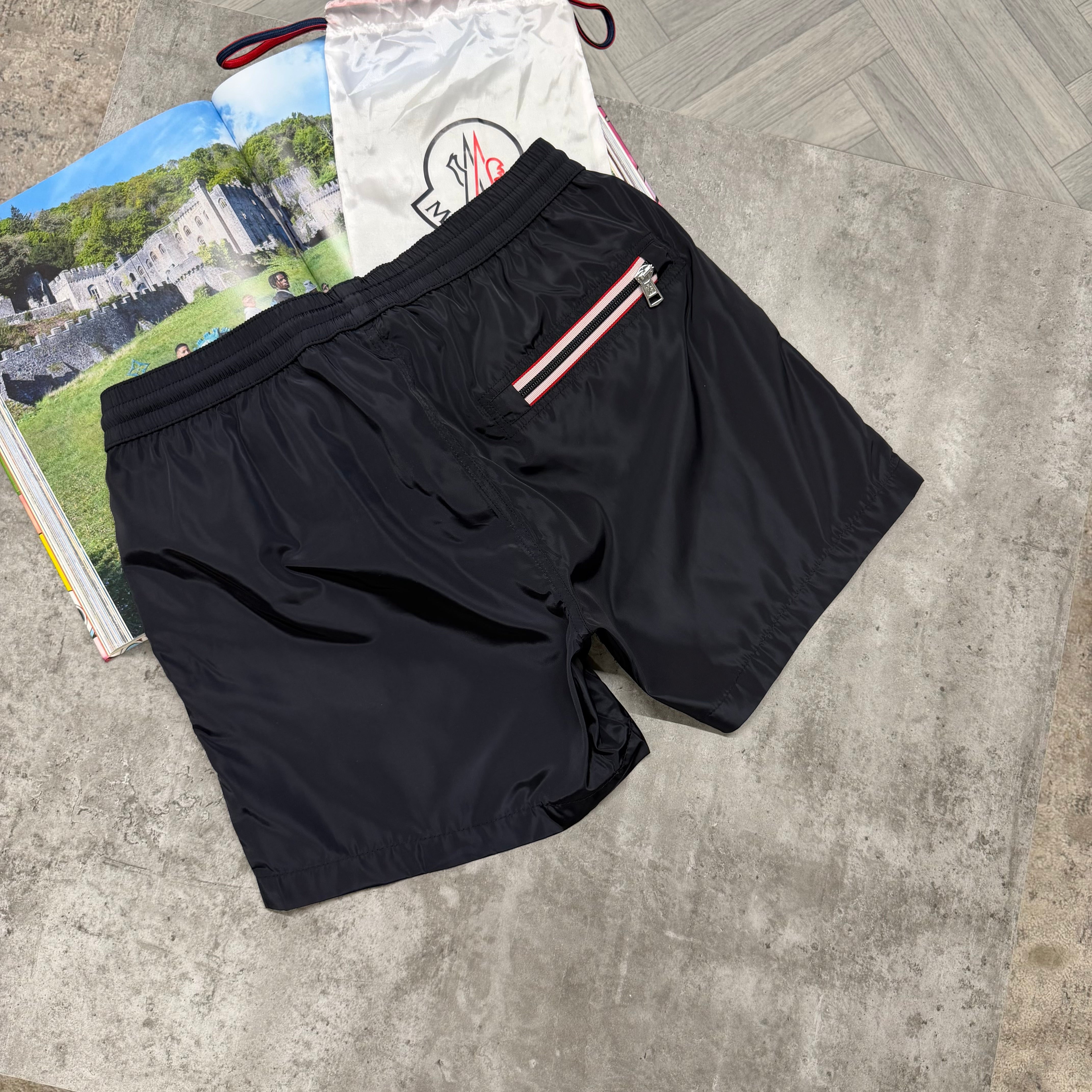 MNCLR TRIPLE LOGO SWIMS - NAVY