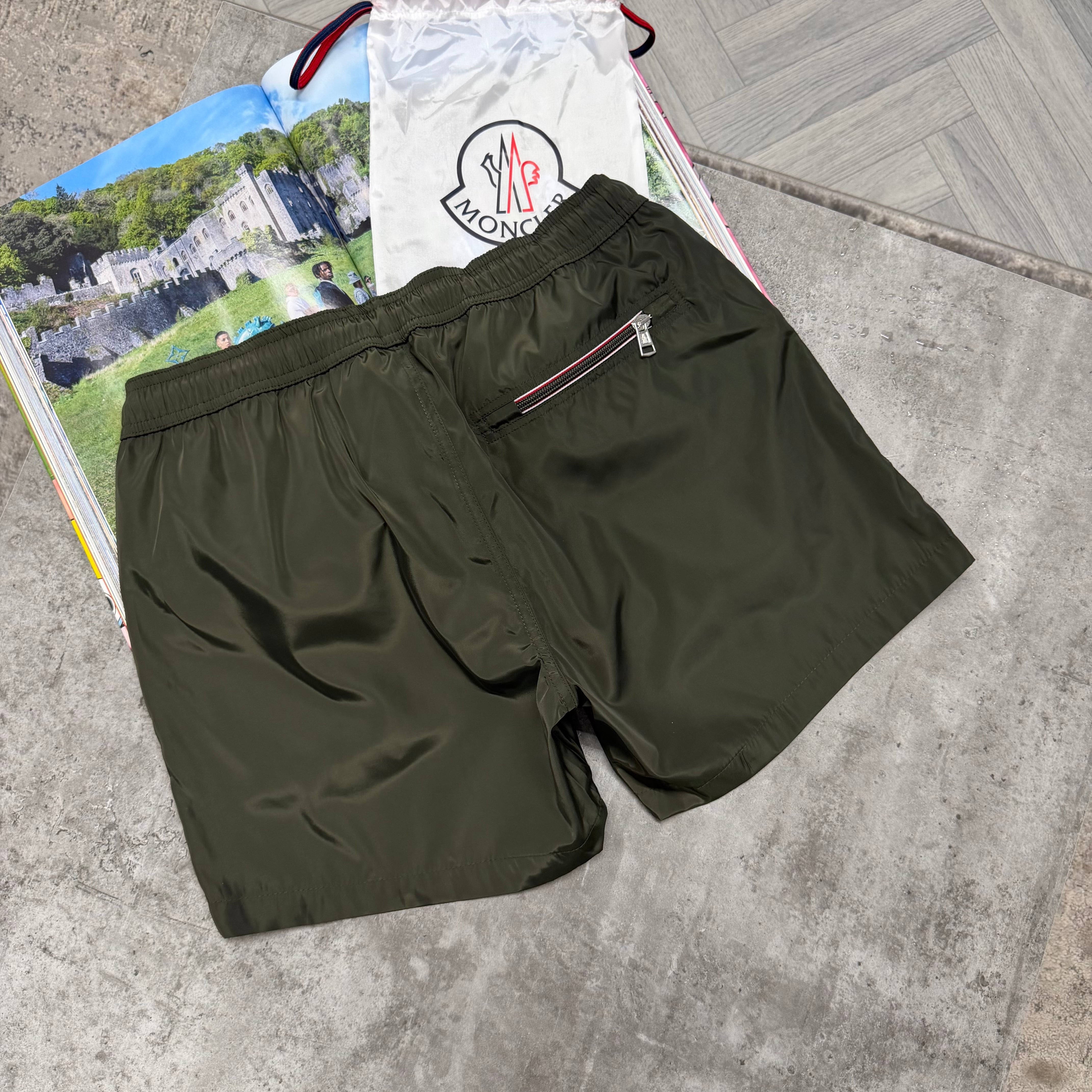 MNCLR BAGGED SWIMS - KHAKI