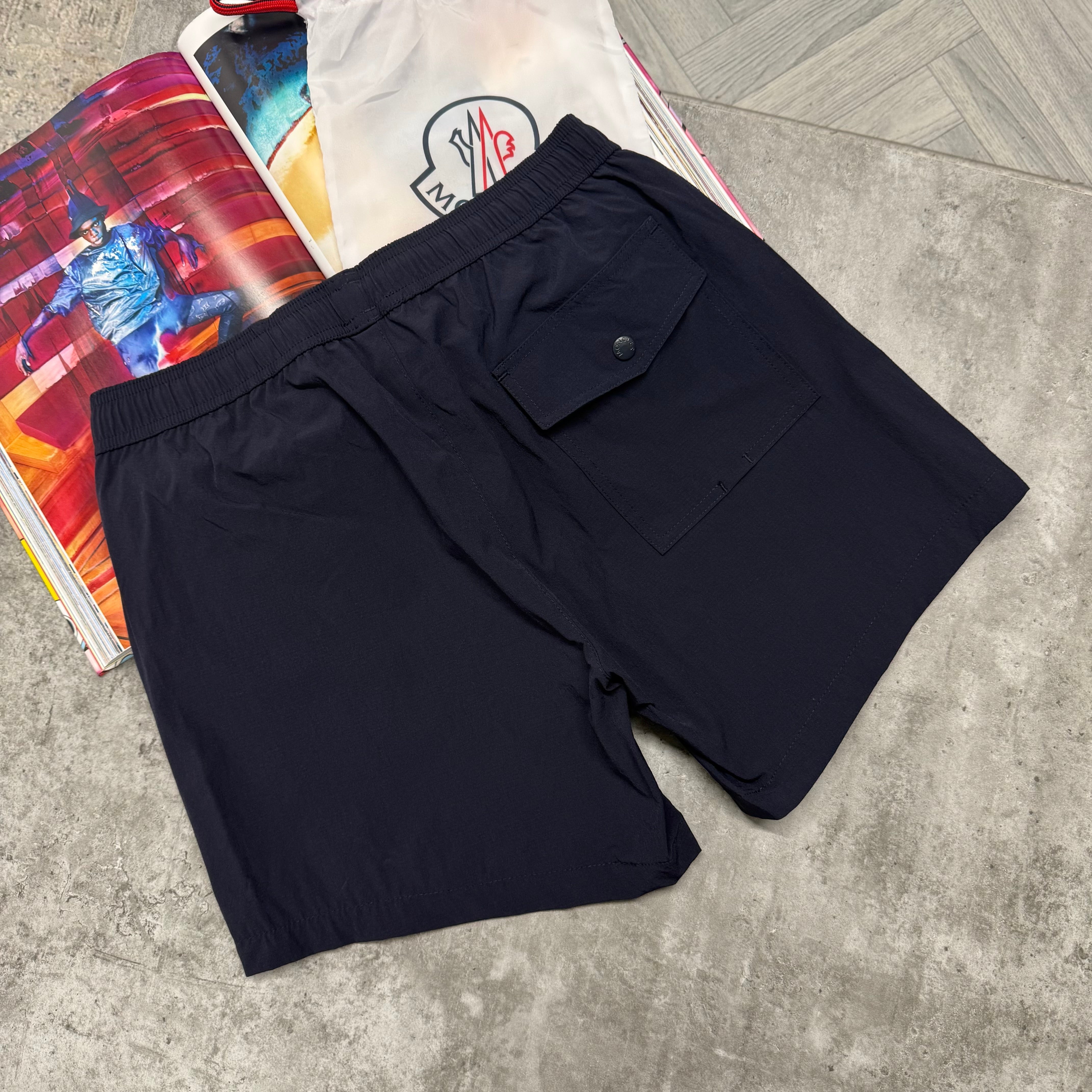 MNCLR ZIP POCKET BAGGED SWIMS - NAVY