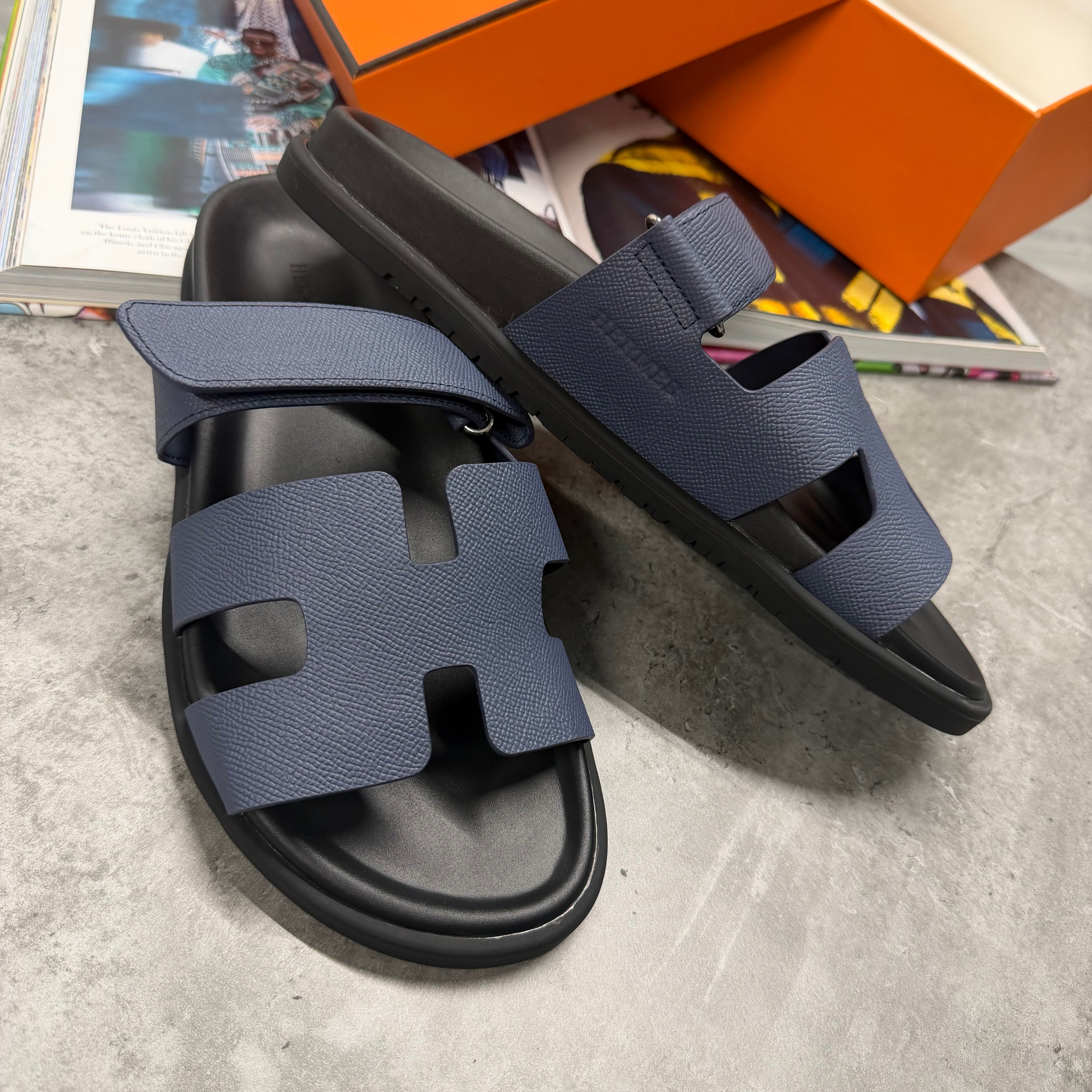 H STRAP SLIDES - BLUE