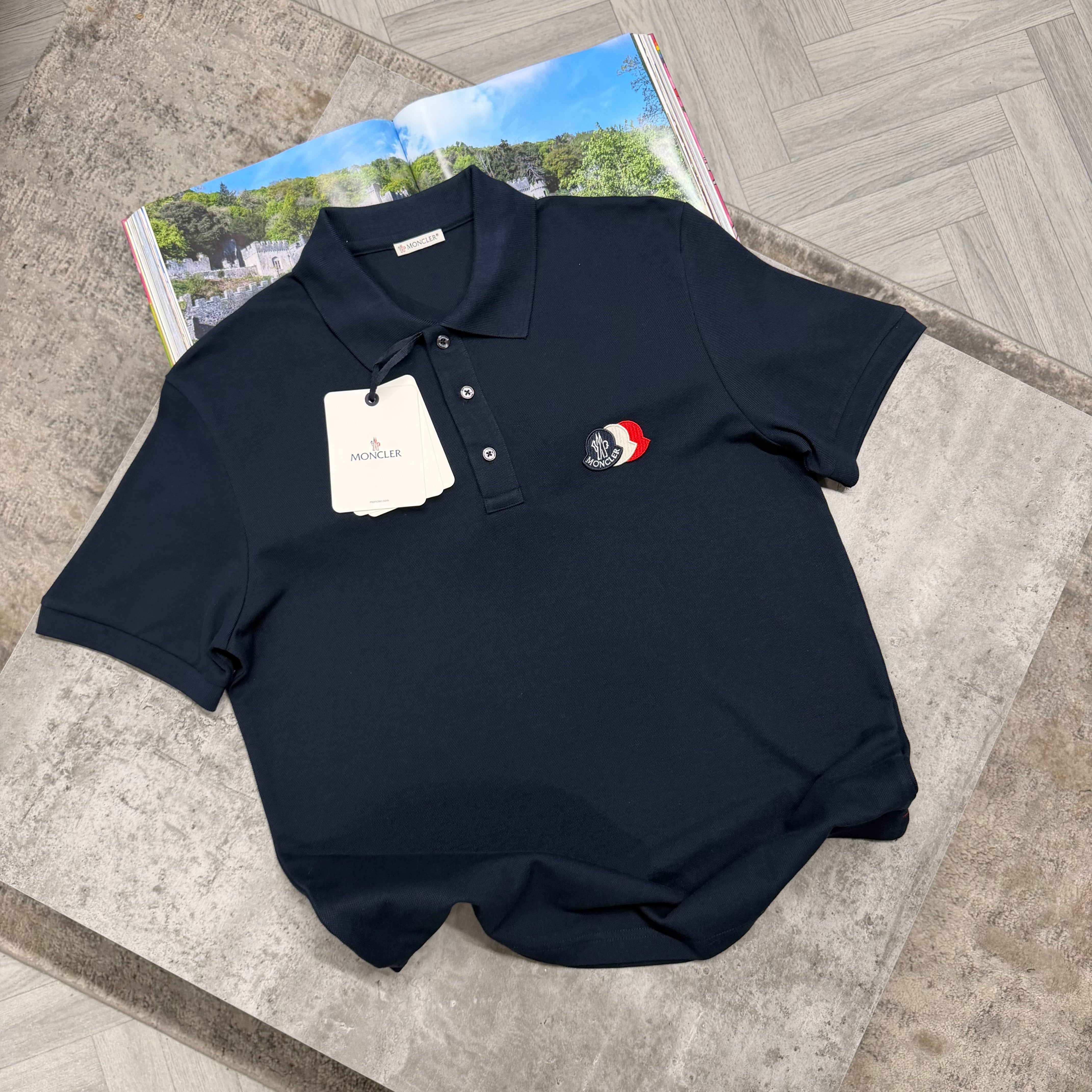 MNCLR TRIPLE LOGO POLO - NAVY
