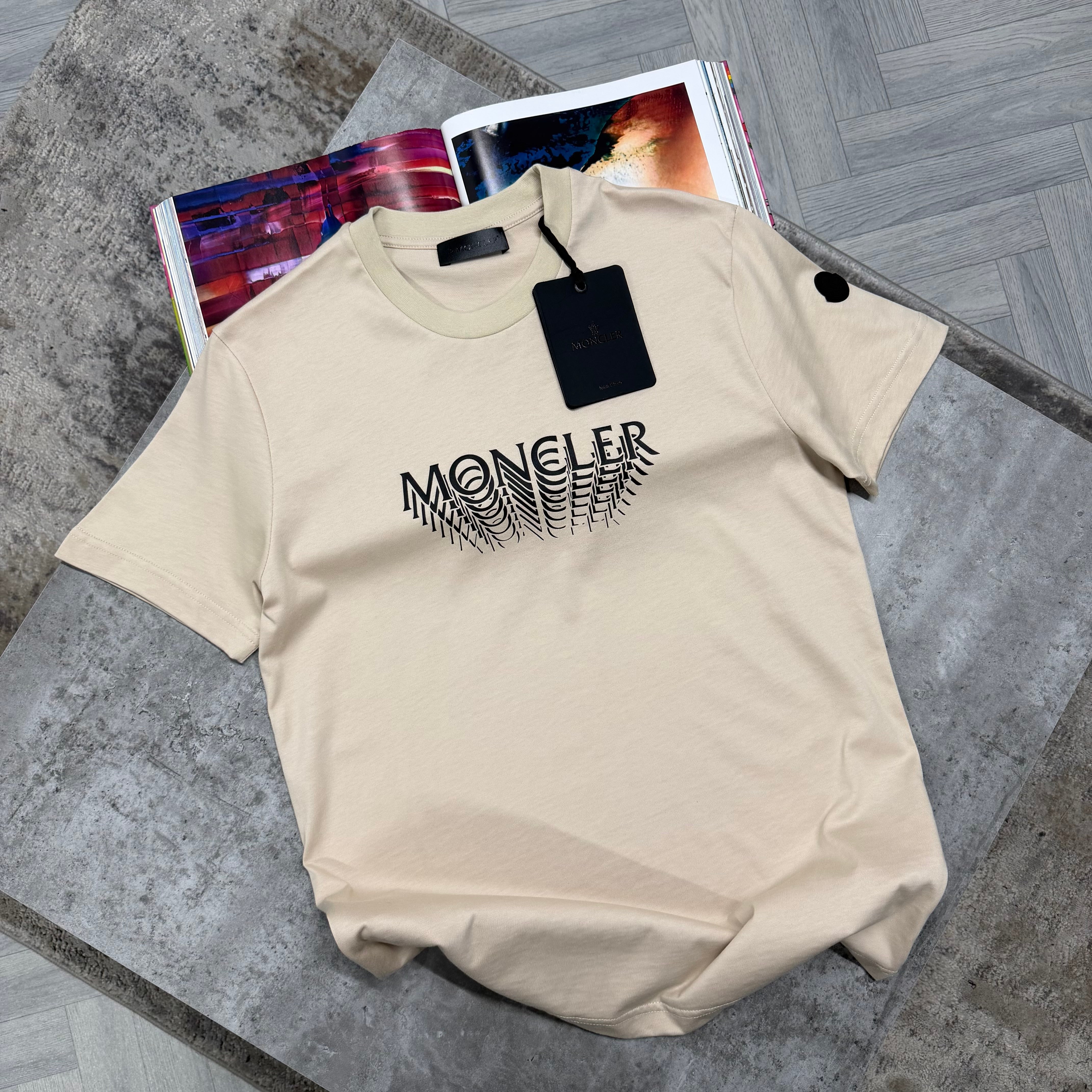 MNCLR ILLUSION T SHIRT - BEIGE