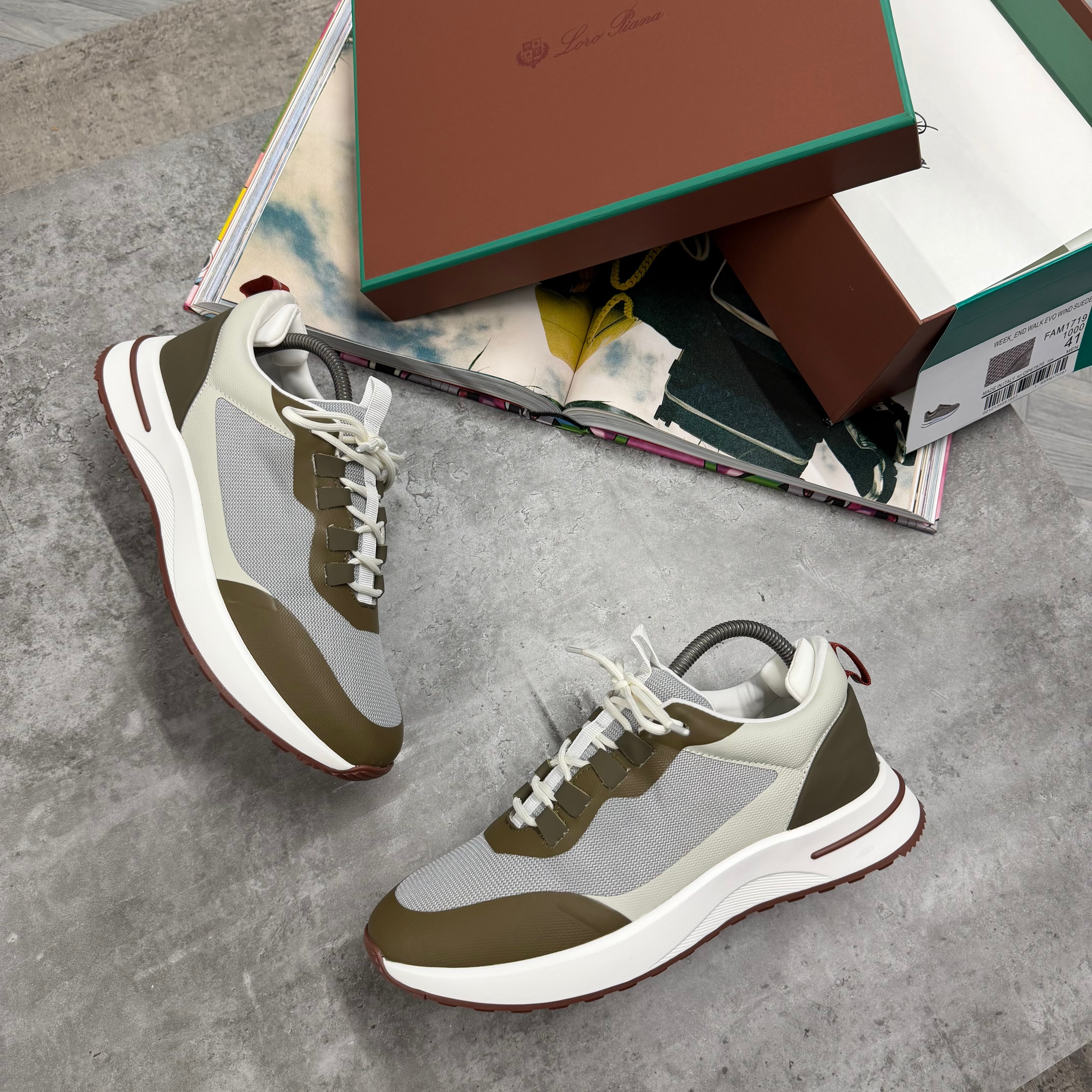 LORO TRAINER - GREY / KHAKI