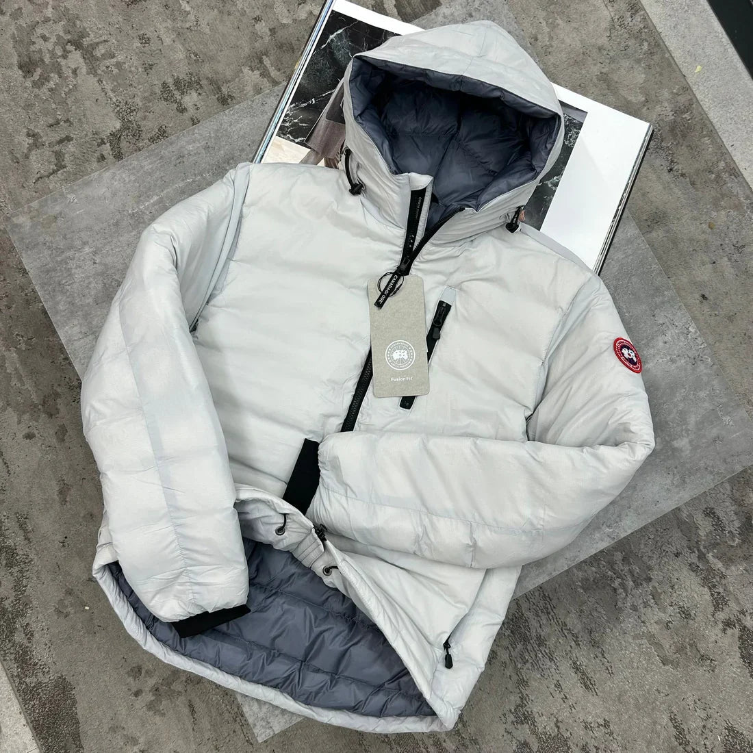 CG PUFFER COAT - ICE WHITE