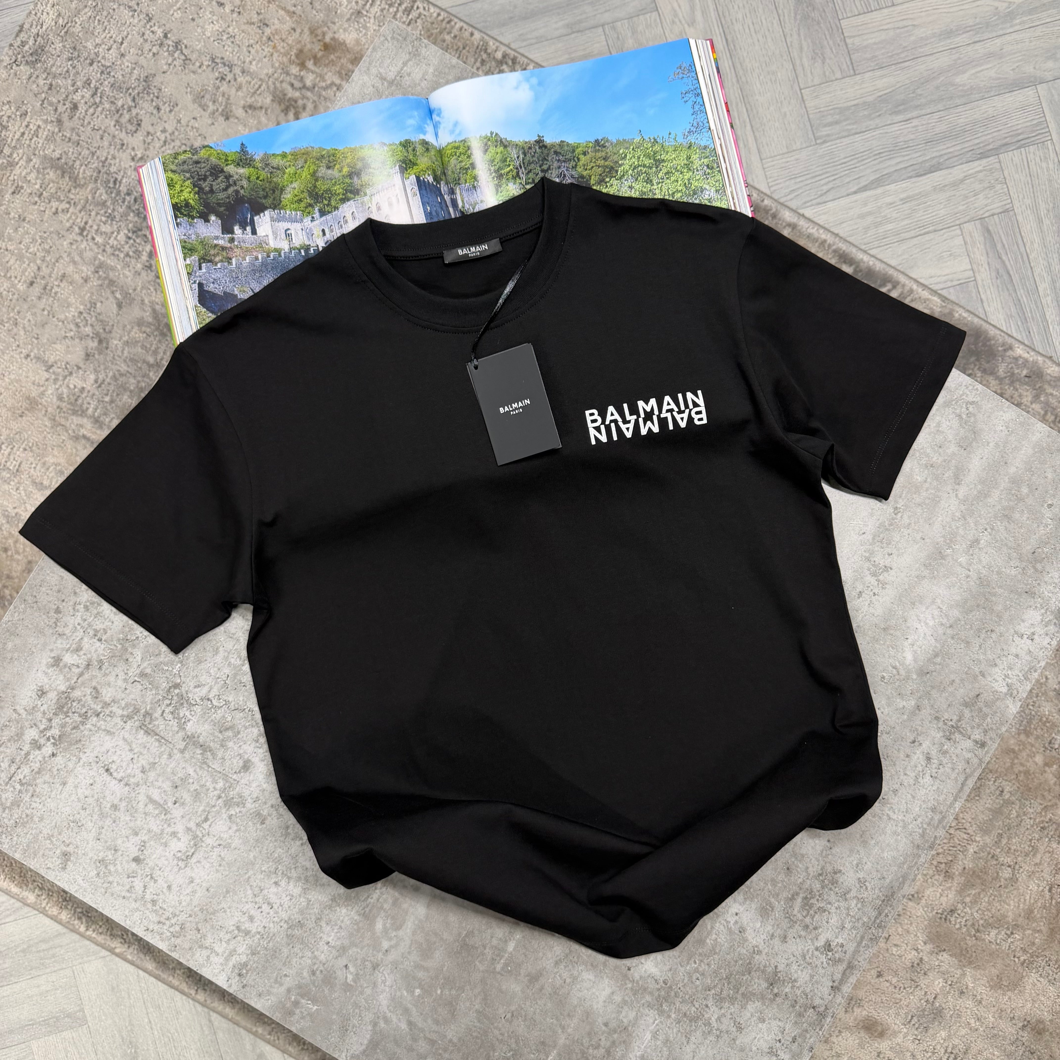 BLM DOUBLE LOGO T SHIRT - BLACK