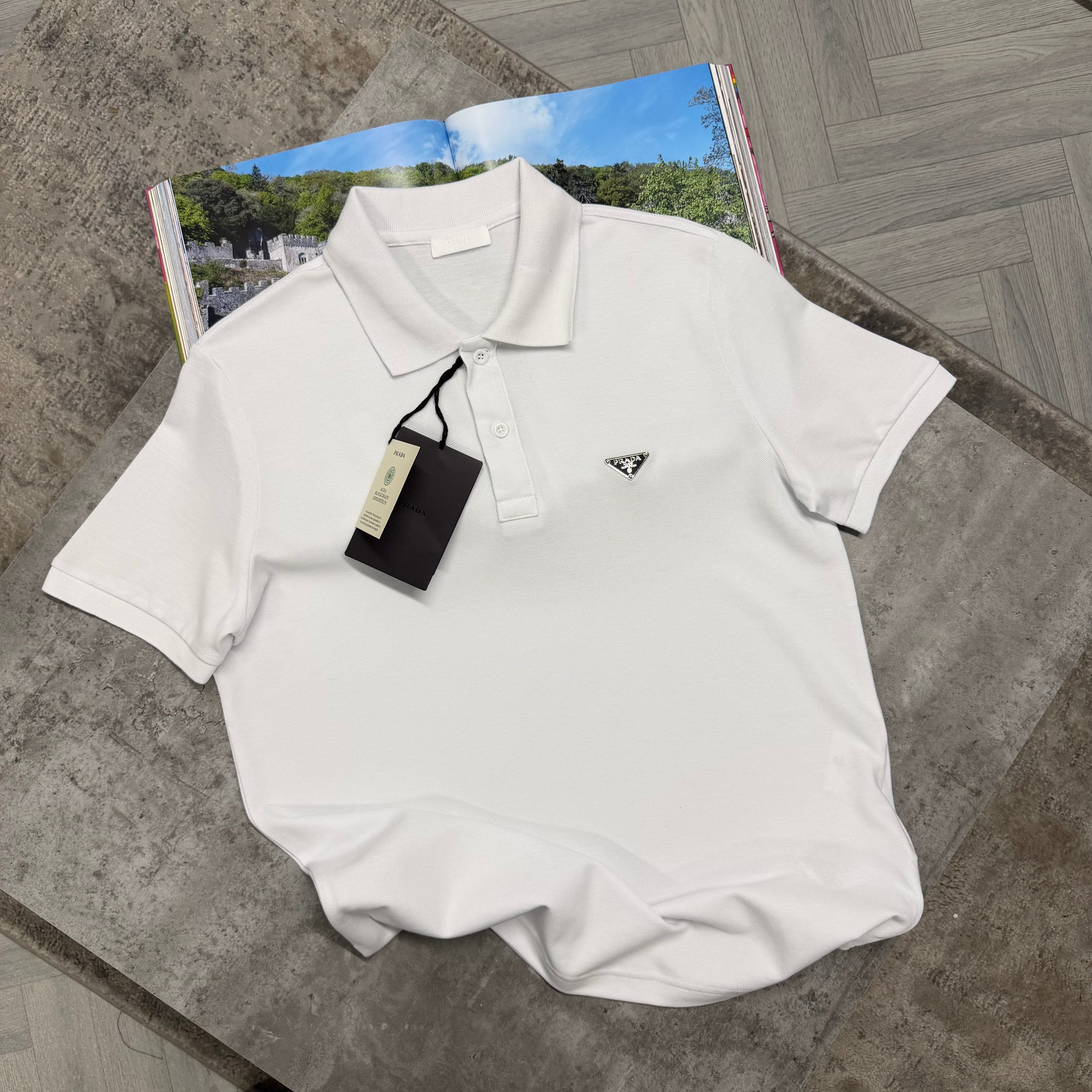 PDA METAL BADGE POLO - WHITE
