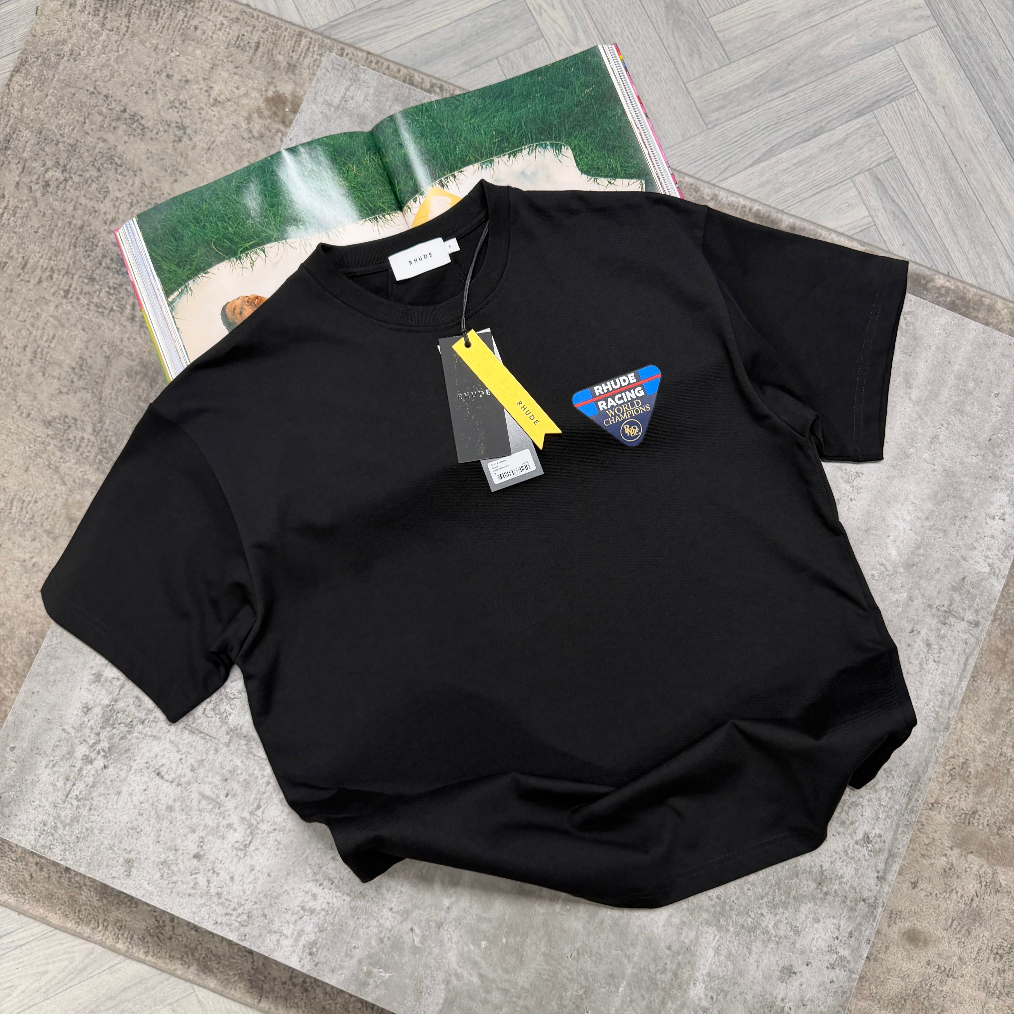 RHU RACING T SHIRT - BLACK