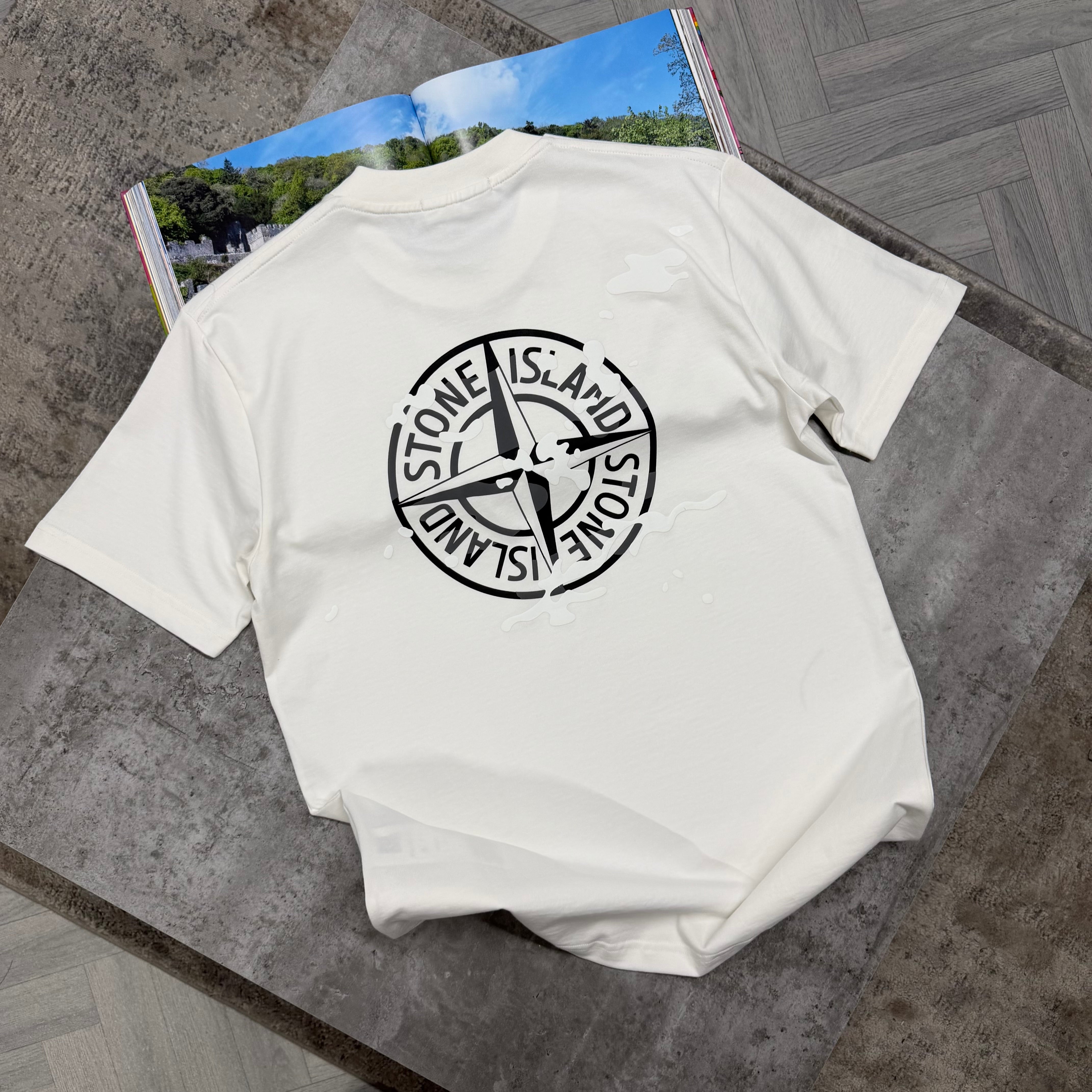 SI CENTRE COMPASS T SHIRT - IVORY