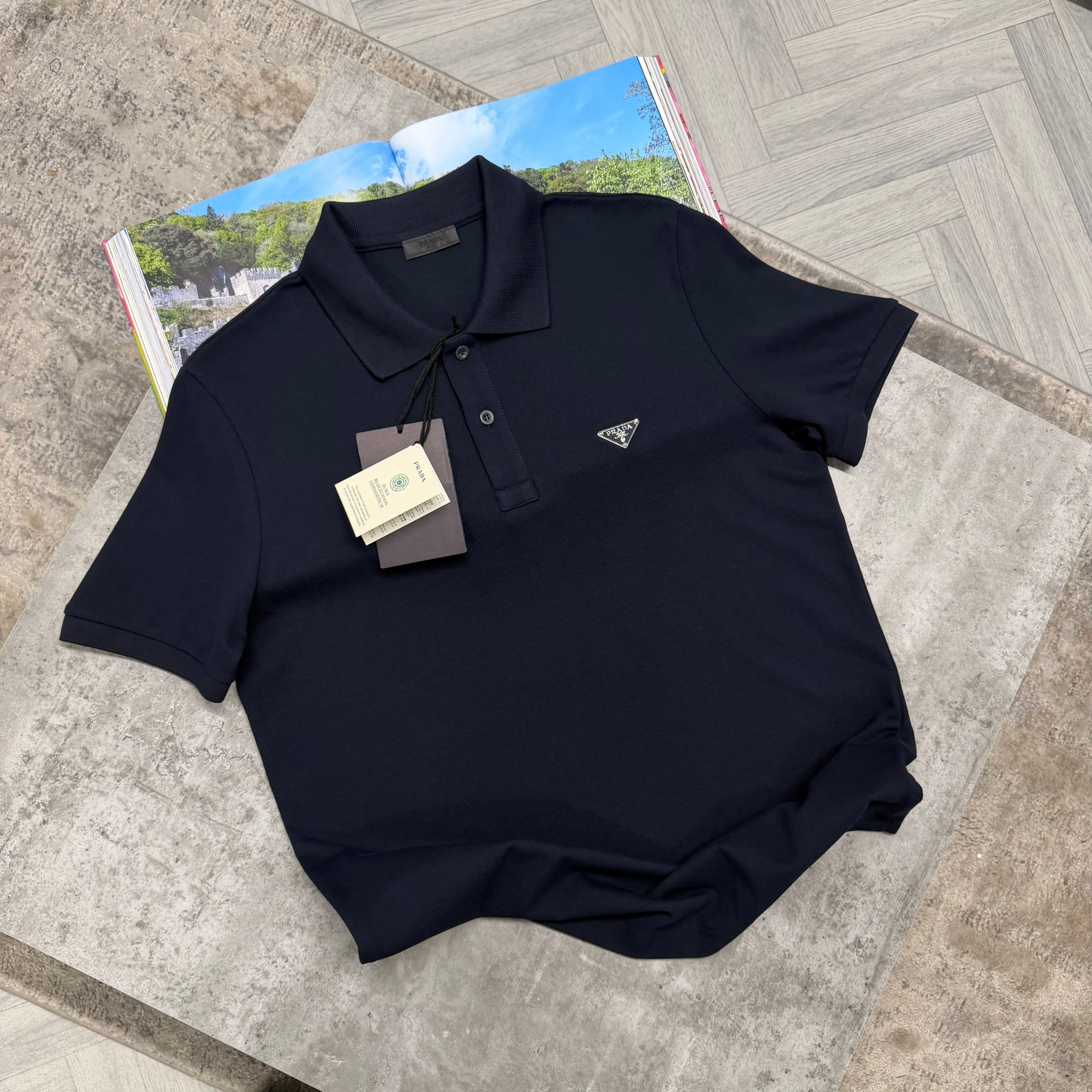 PDA METAL BADGE POLO - NAVY