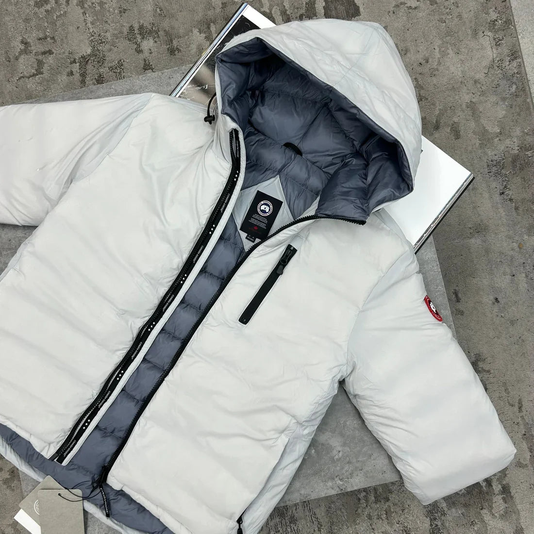 CG PUFFER COAT - ICE WHITE