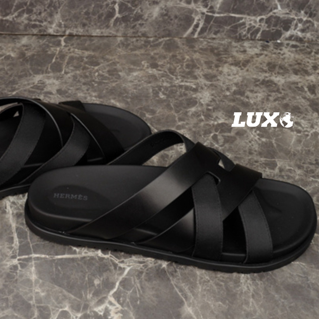 (PRE ORDER) H CROSSOVER SLIDES - BLACK