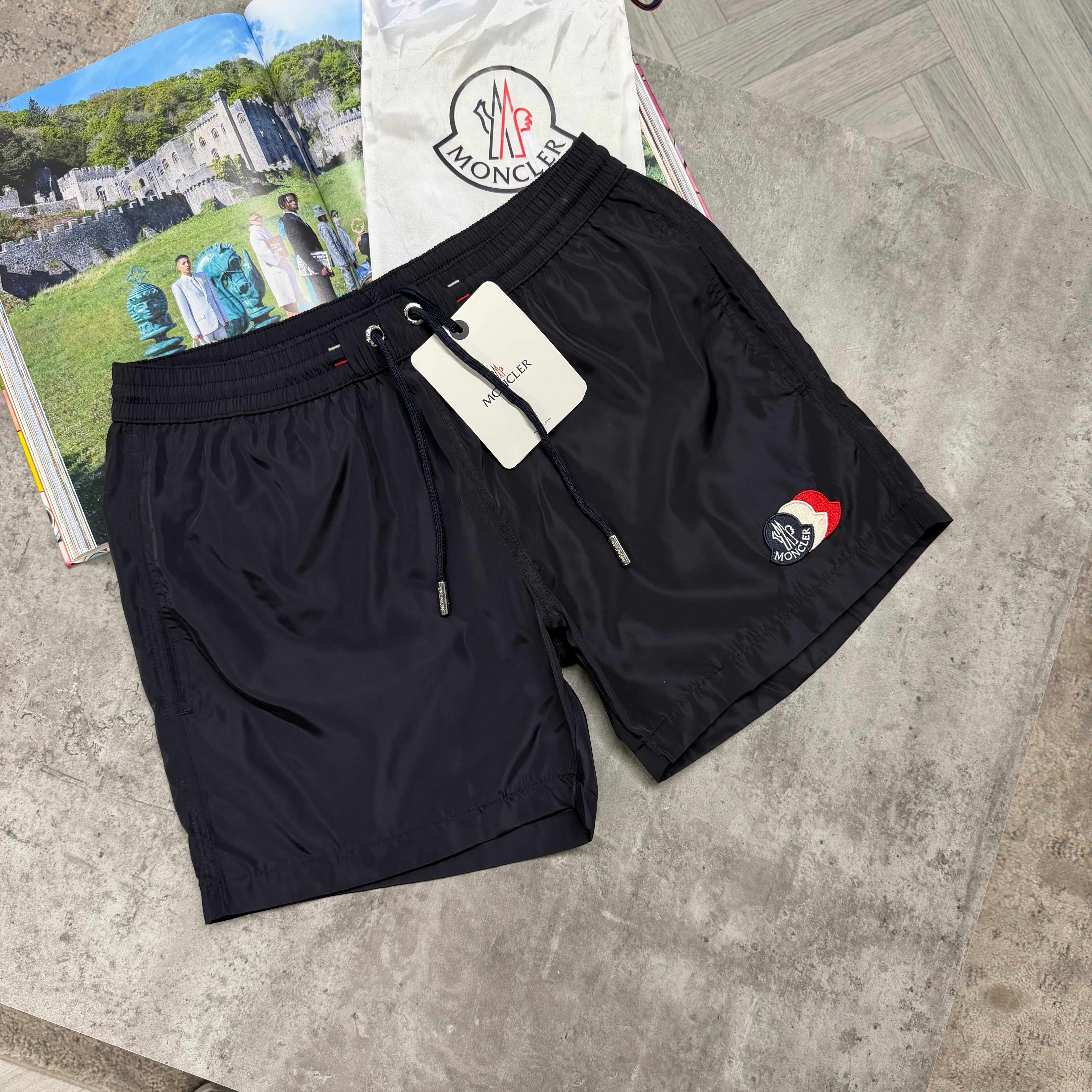 MNCLR TRIPLE LOGO SWIMS - NAVY
