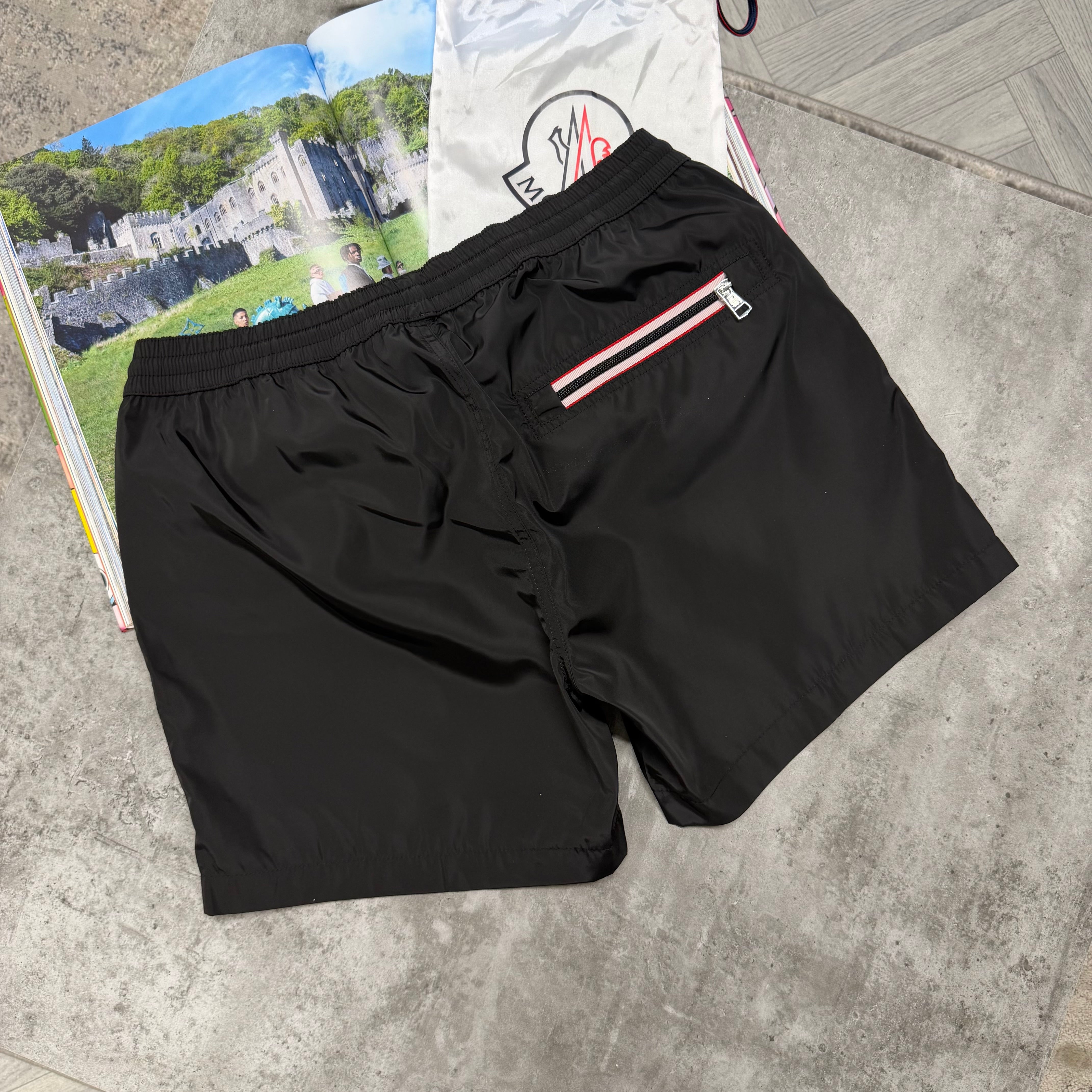 MNCLR TRIPLE LOGO SWIMS - BLACK