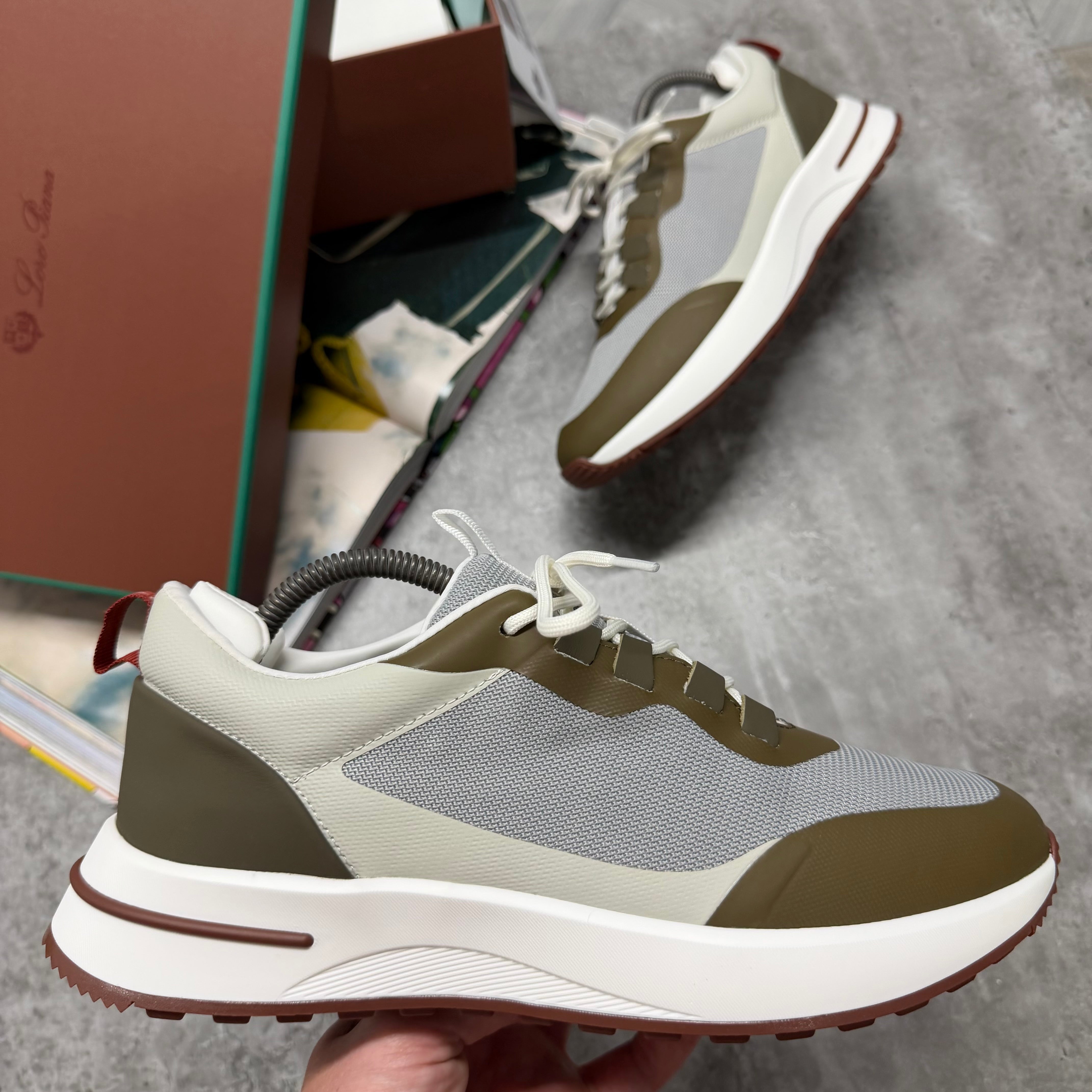 LORO TRAINER - GREY / KHAKI