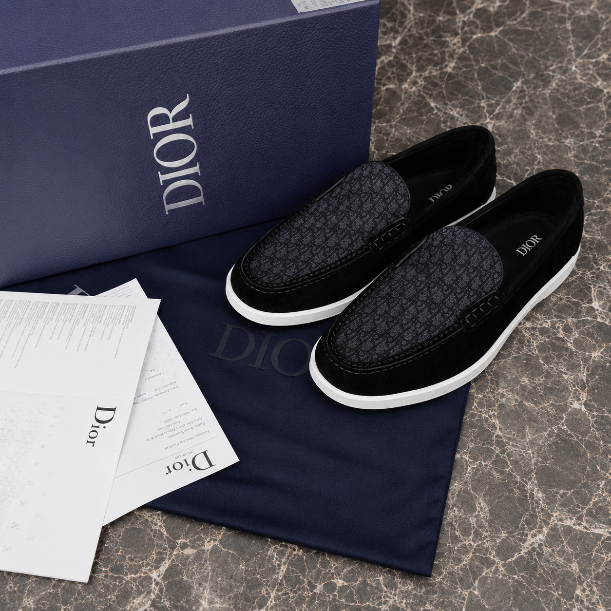 (PRE ORDER) CD OBLIQUE LOAFER - BLACK