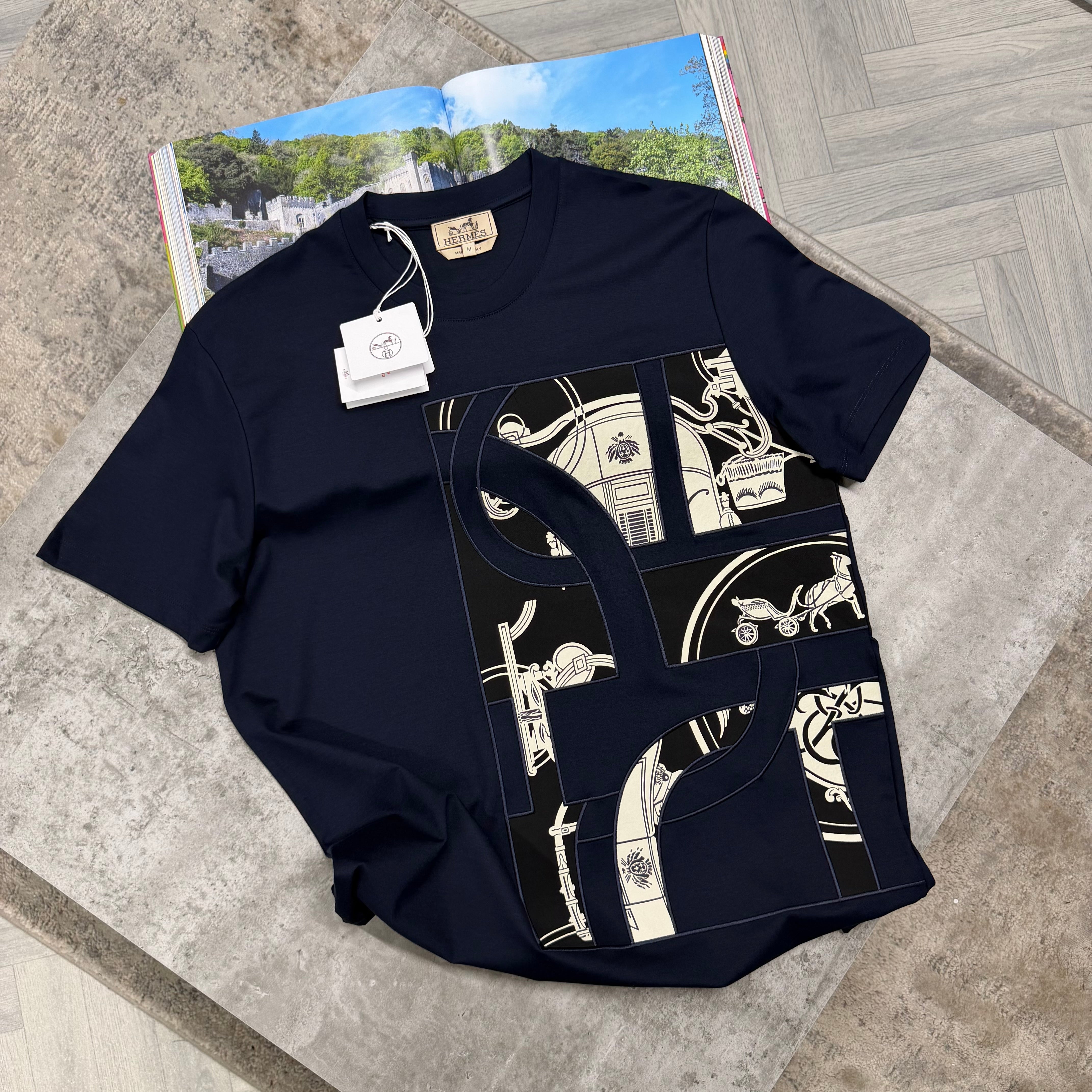 H T SHIRT - NAVY