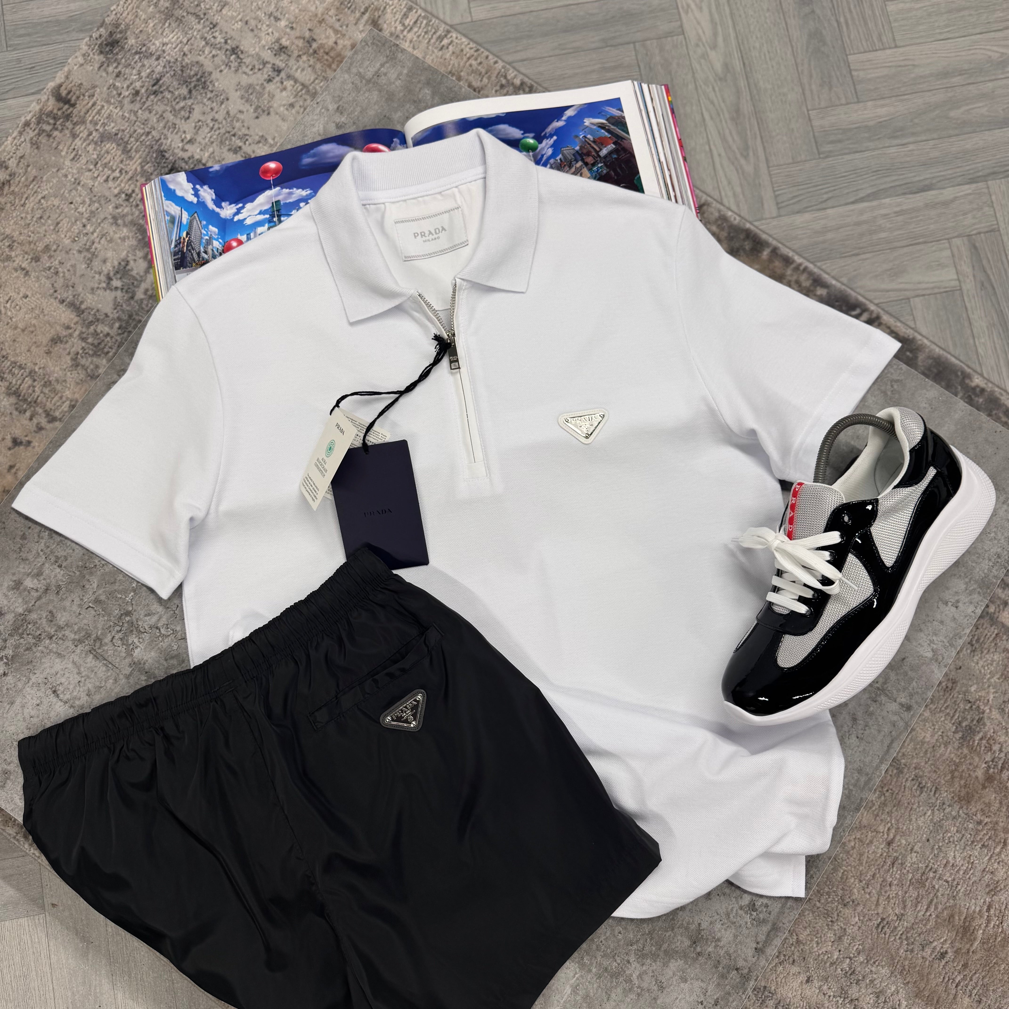 PDA POLO T SHIRT - WHITE