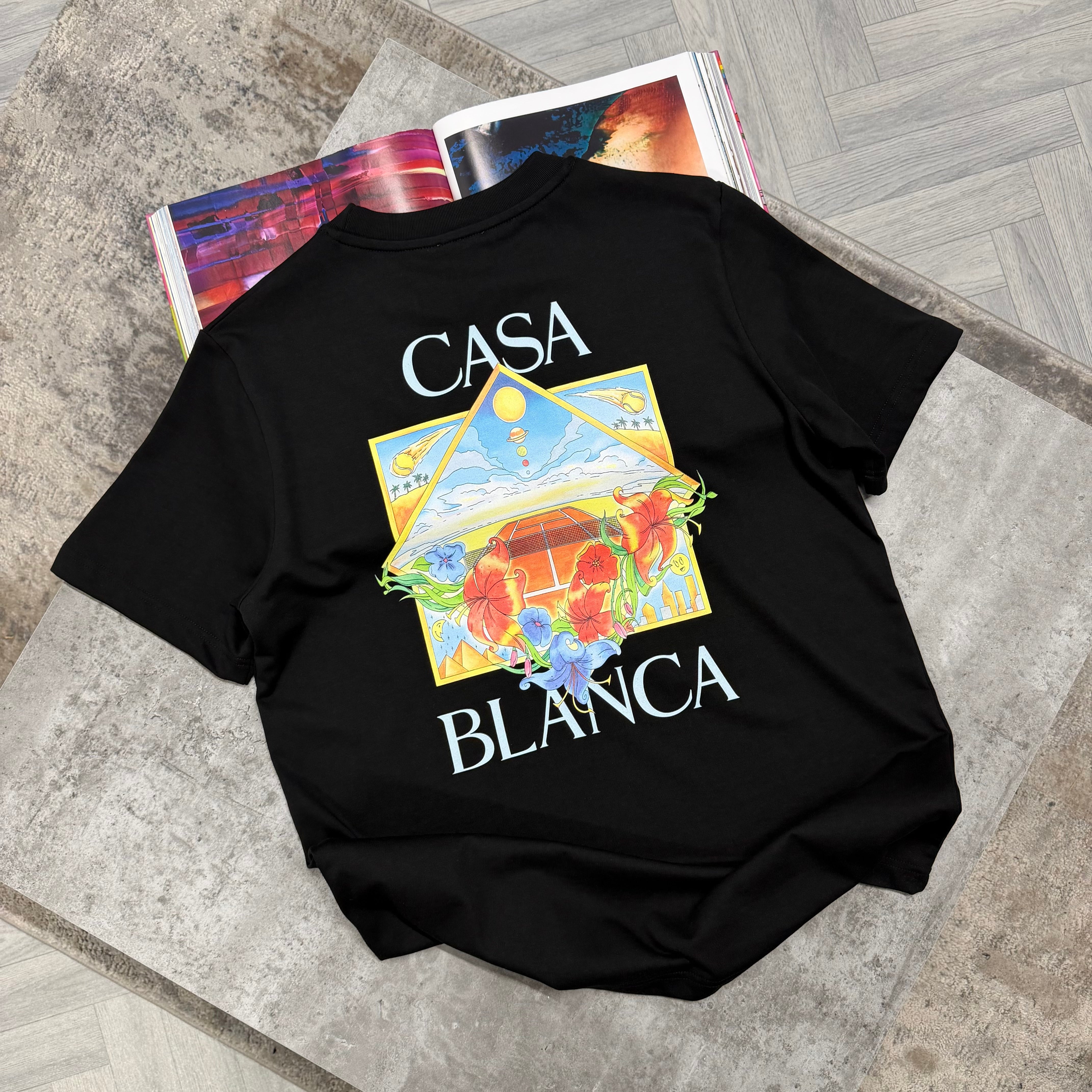 CB TENNIS CLUB T SHIRT - BLACK